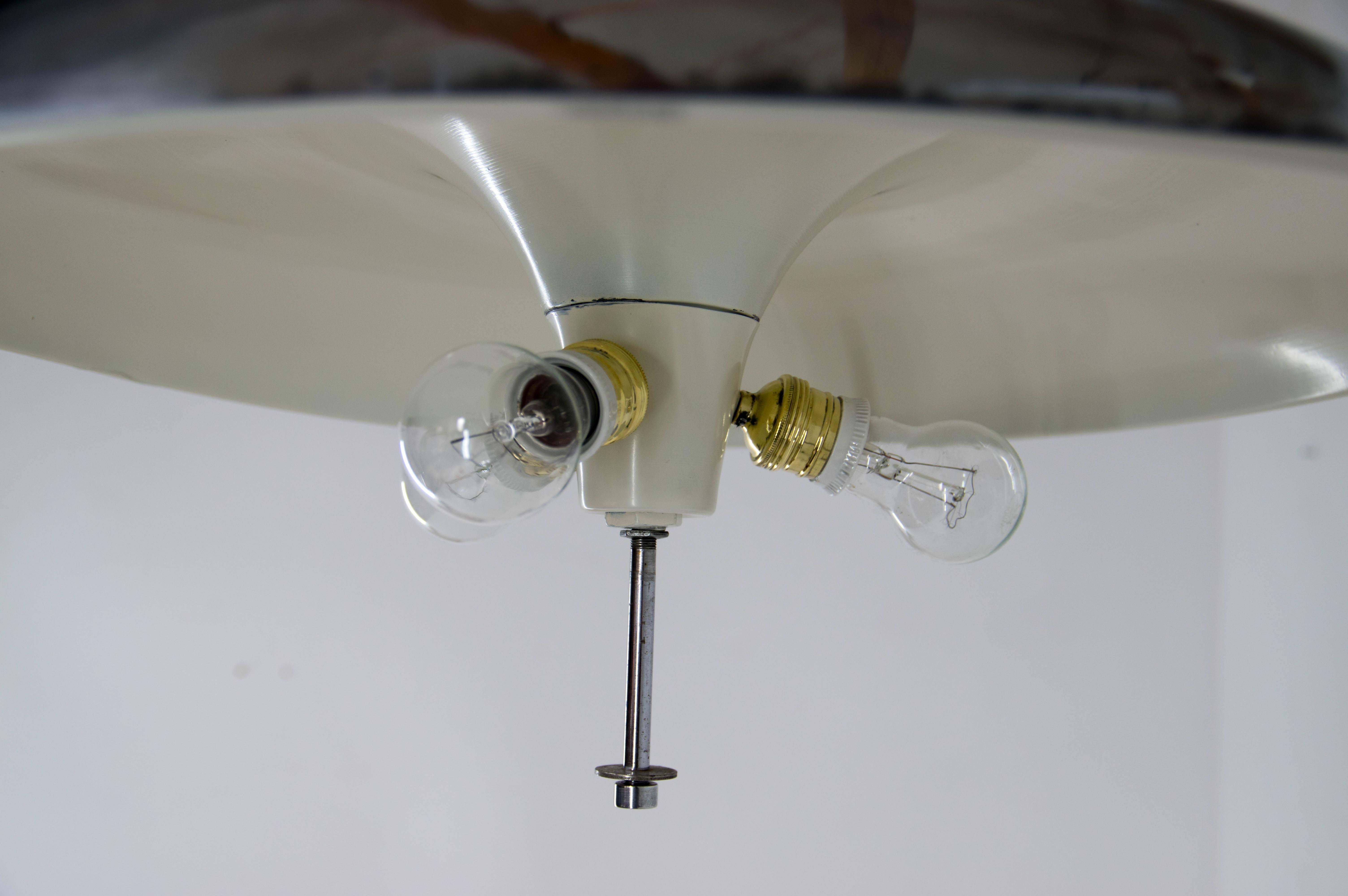 Rare Bauhaus Chandelier by IAS, 1930s, Restored For Sale 6