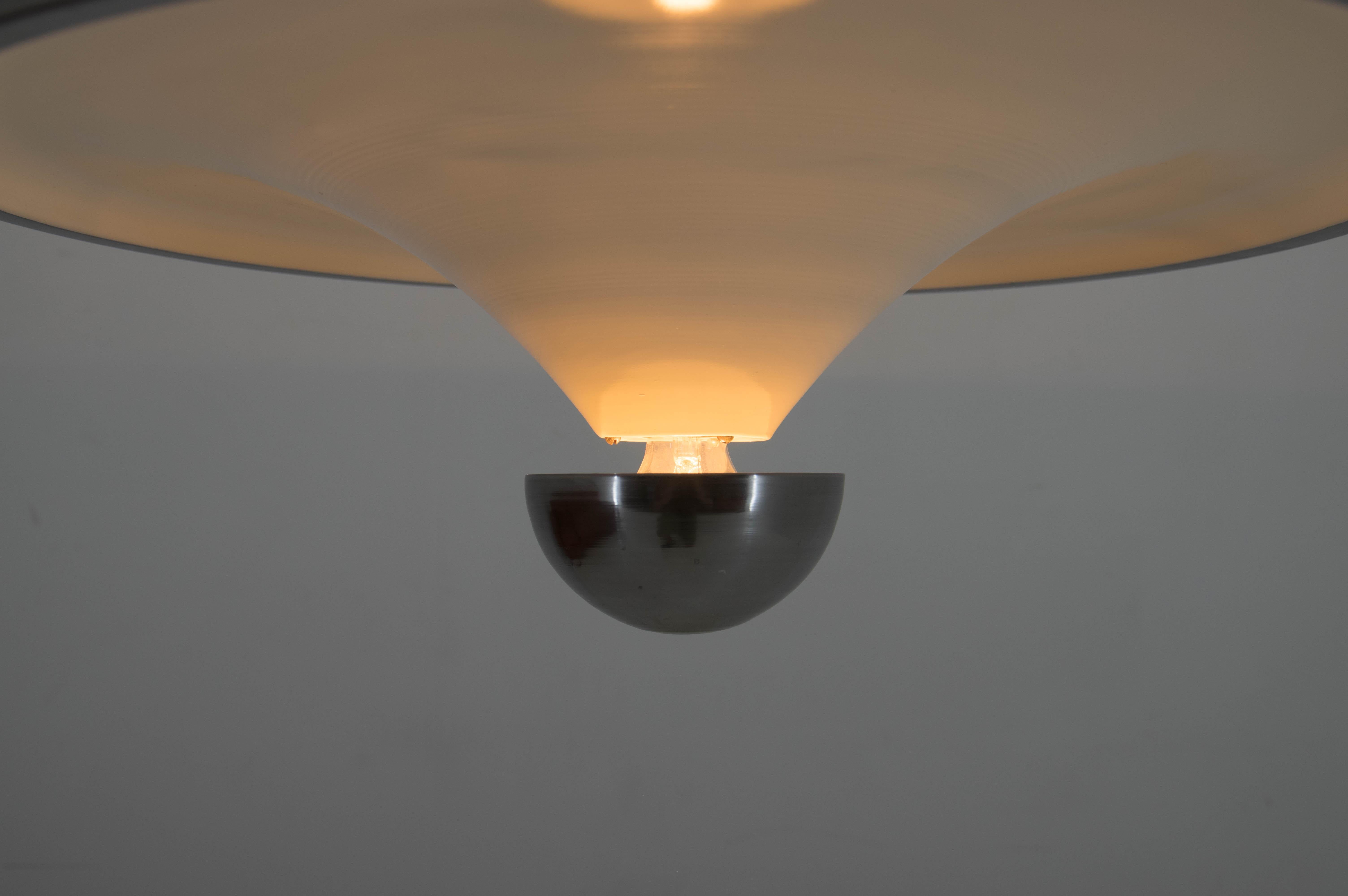 Metal Rare Bauhaus Chandelier with Indirect Light by IAS, 1920s For Sale