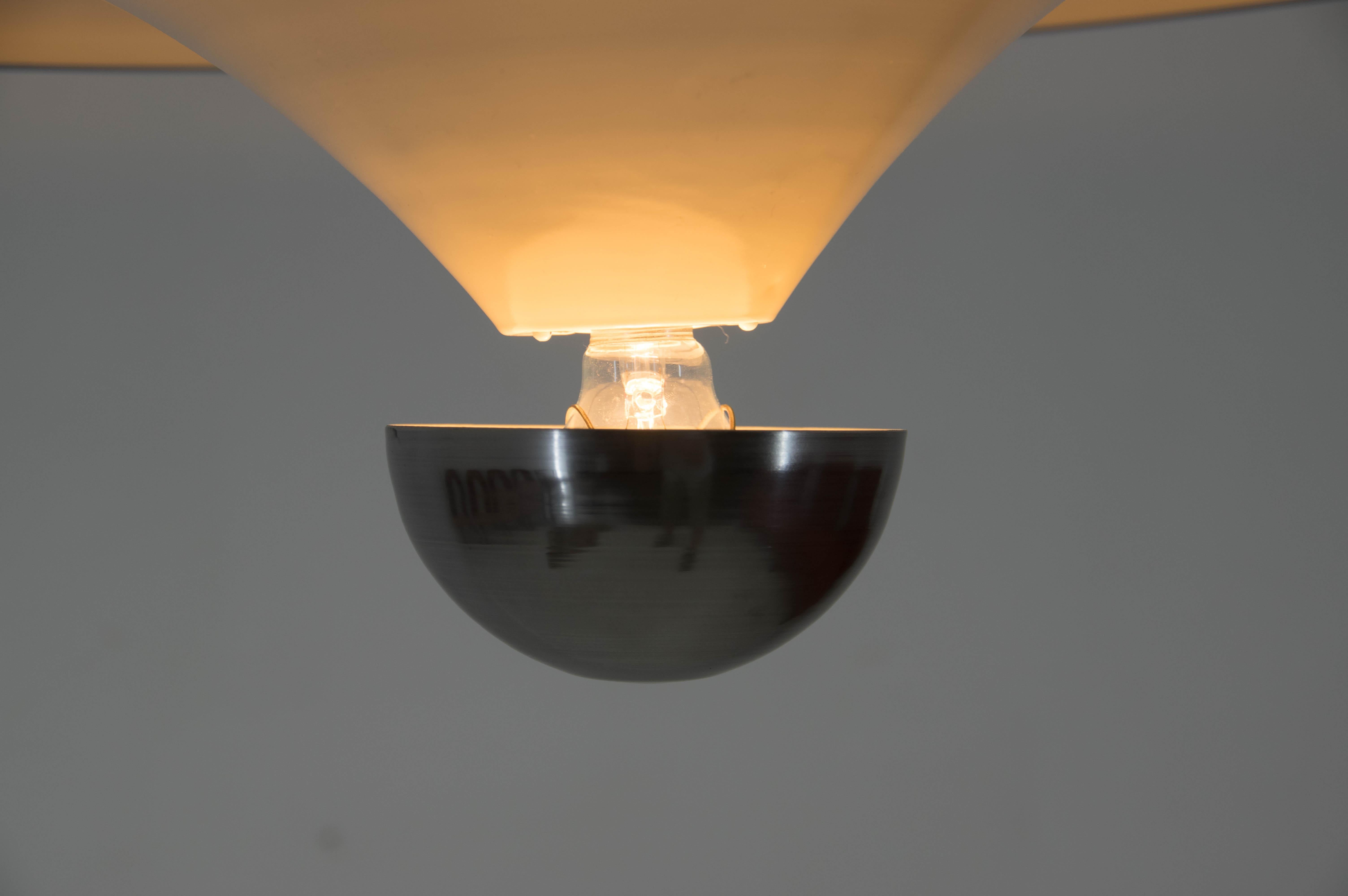 Rare Bauhaus Chandelier with Indirect Light by IAS, 1920s For Sale 2