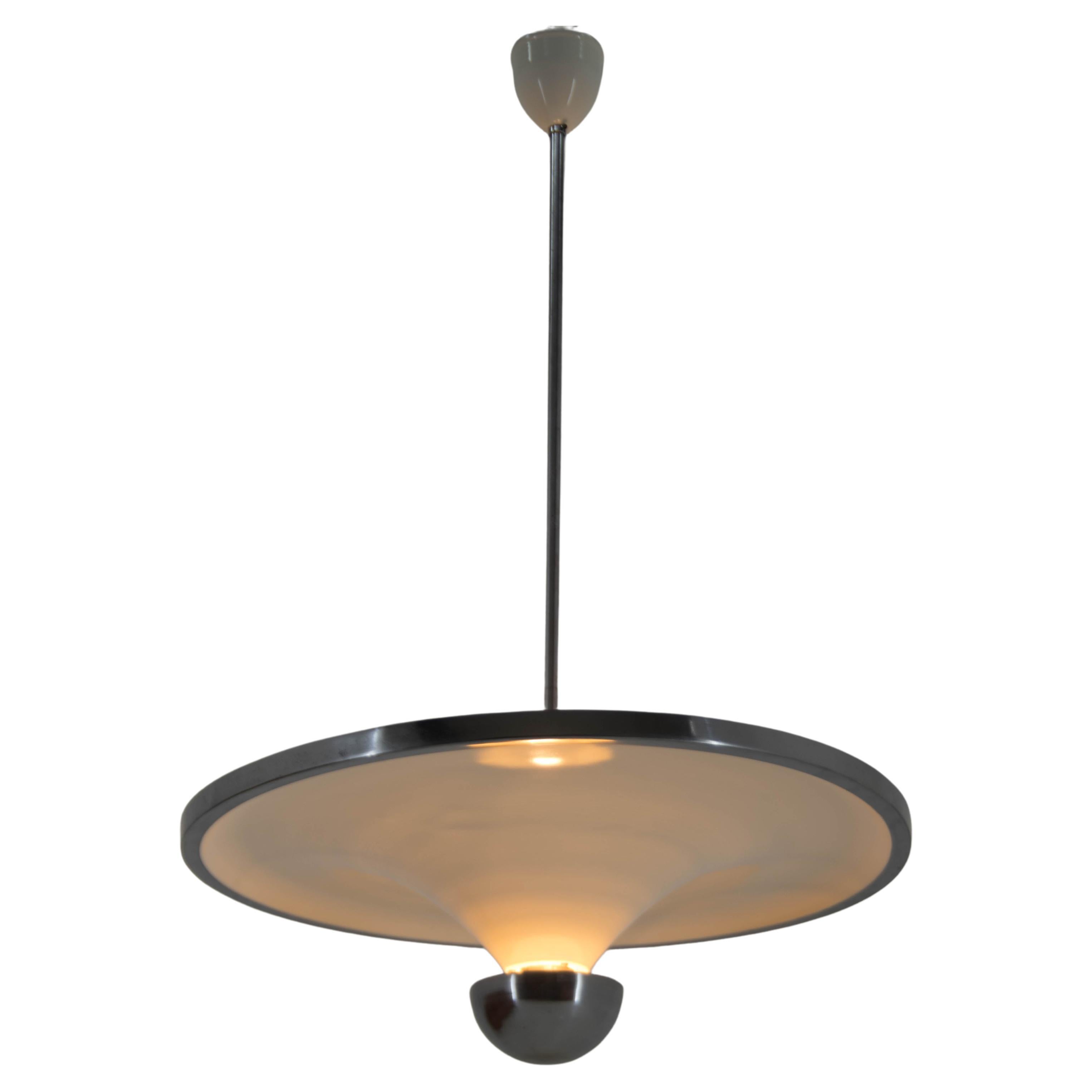 Rare Bauhaus Chandelier with Indirect Light by IAS, 1920s For Sale