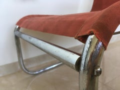 Rare Bauhaus Chrome Armchair Thonet B 35, Marcel Breuer, 1930s