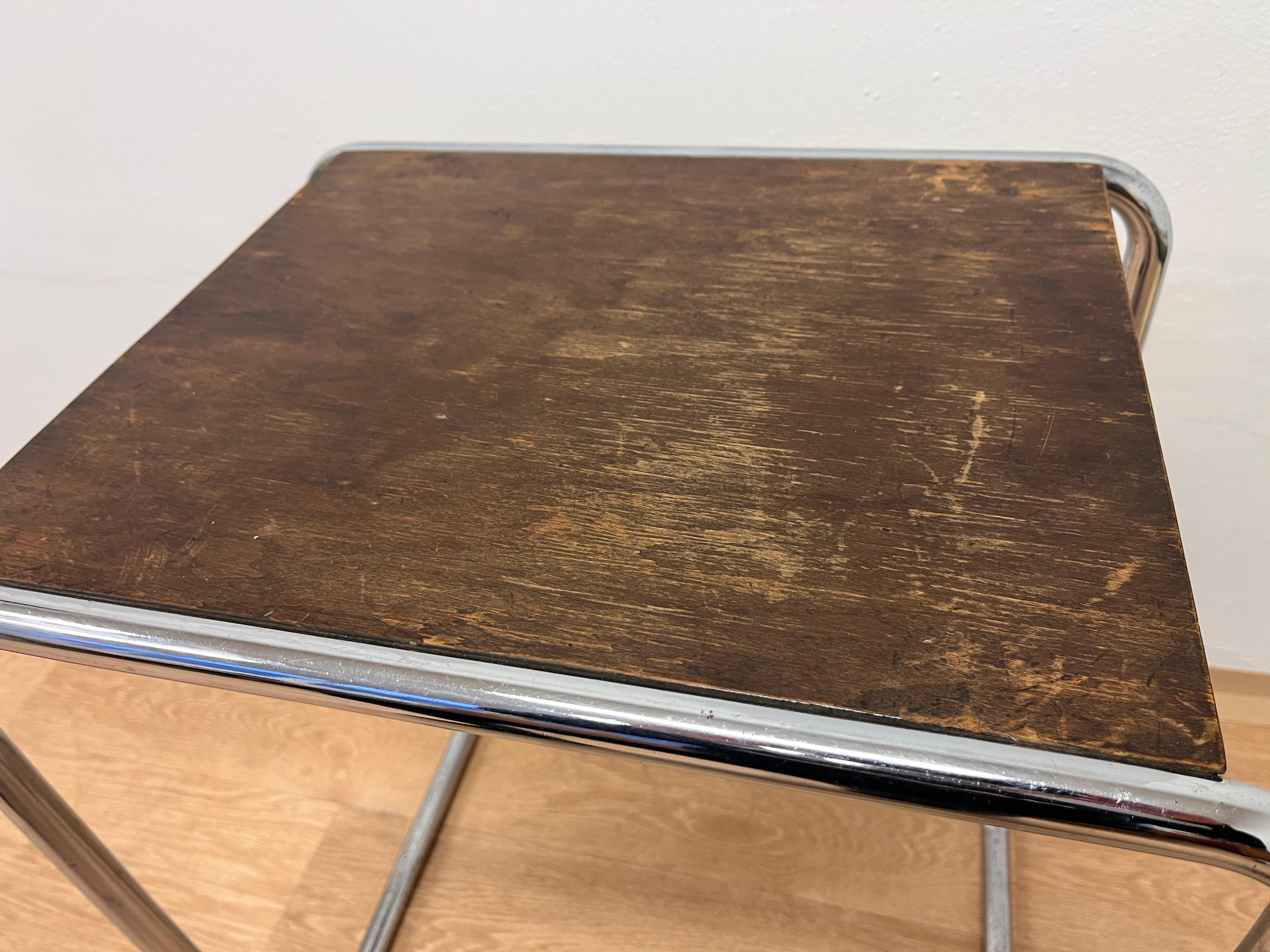 - 1930s
- Czechoslovakia
- Designed by Marcel Breuer
- Model B9
- wooden part in original condition

