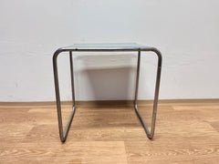 Raro tavolo da nido cromato B9 di Bauhaus, Marcel Breuer-1930