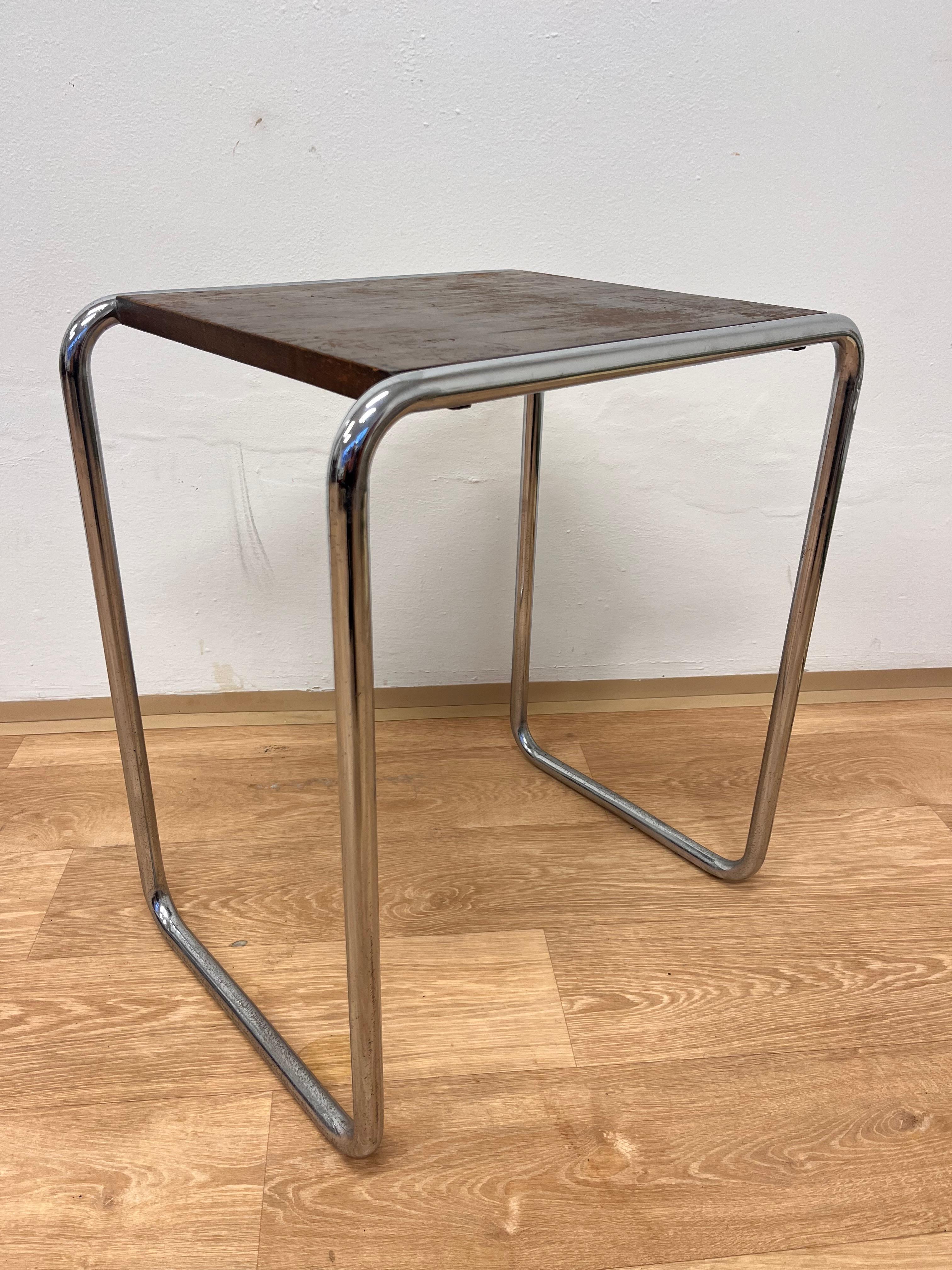 Rare Bauhaus chrome Nesting Table B9, Marcel Breuer-1930s For Sale 1