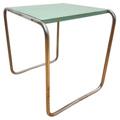 Rare Bauhaus chrome Nesting Table B9, Marcel Breuer-1930s