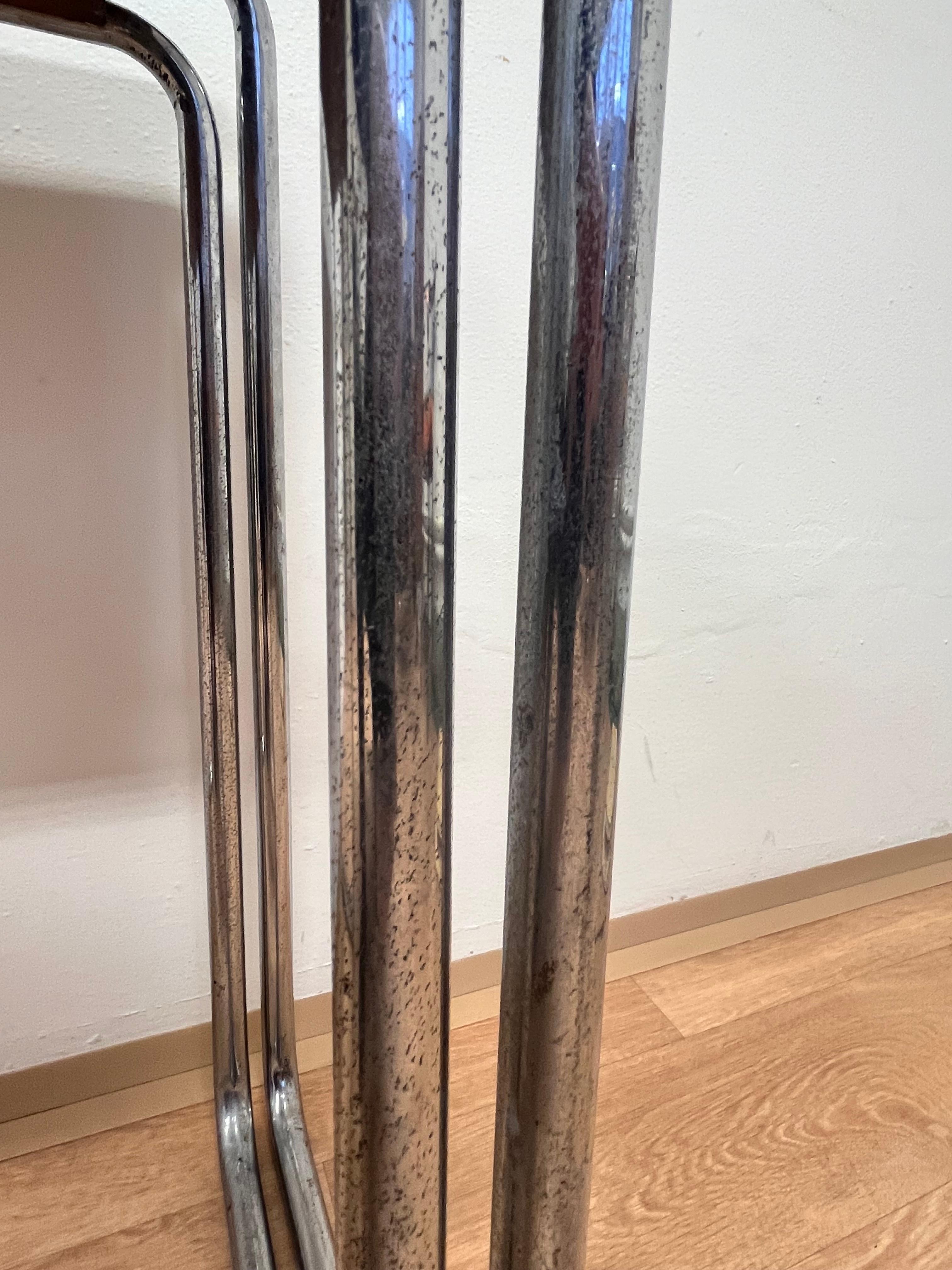 Rare Bauhaus chrome Nesting Tables B9, Marcel Breuer - 1930s For Sale 1