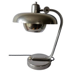 Rare Bauhaus Chrome Table Lamp, Franta Anyz, Functionalism, Art Deco, 1930s