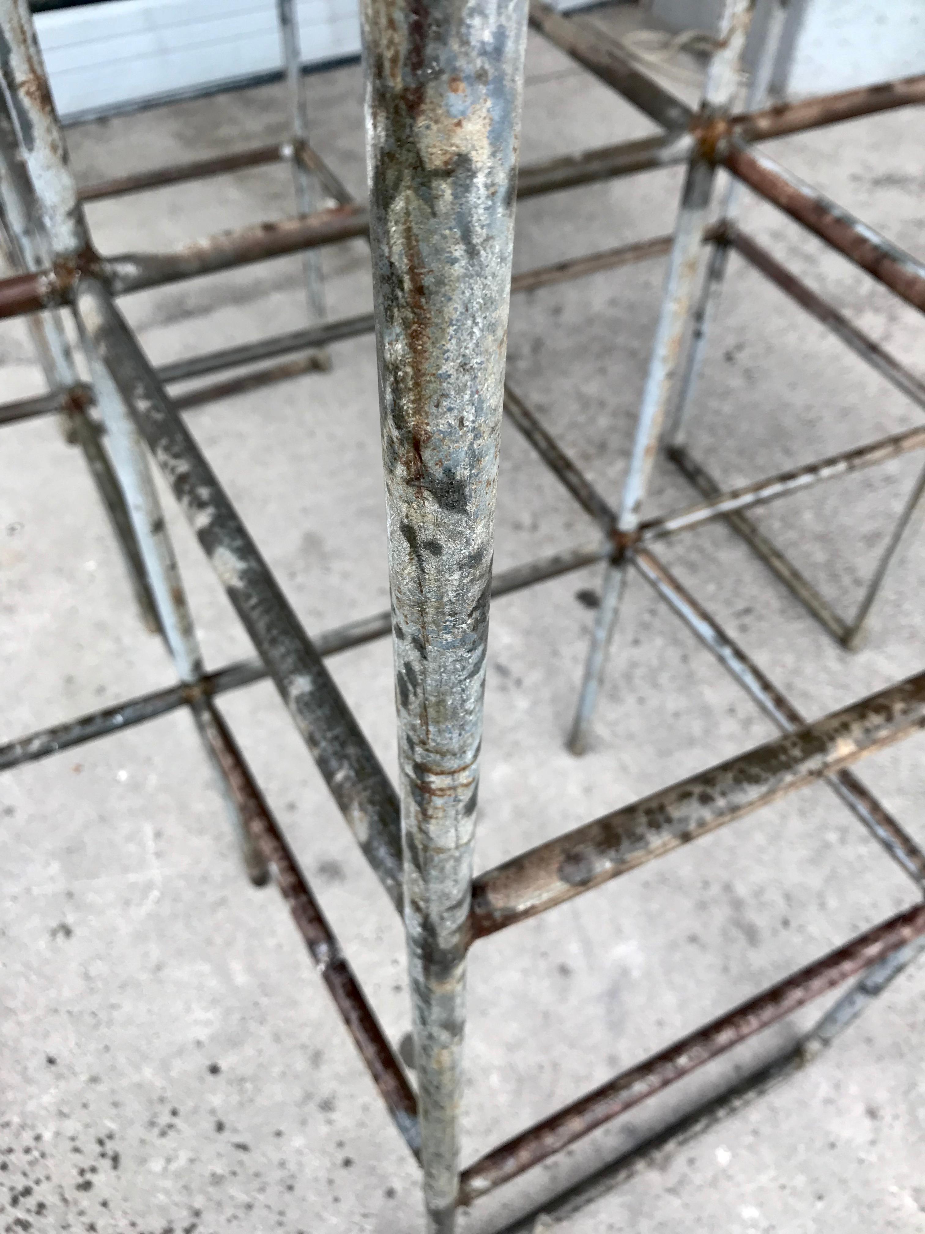 Rare Bauhaus design, Industrial playground monkey bars garden sculpture. Amazing patina. Hand delivery avail to New York City or anywhere en route from buffalo NY.