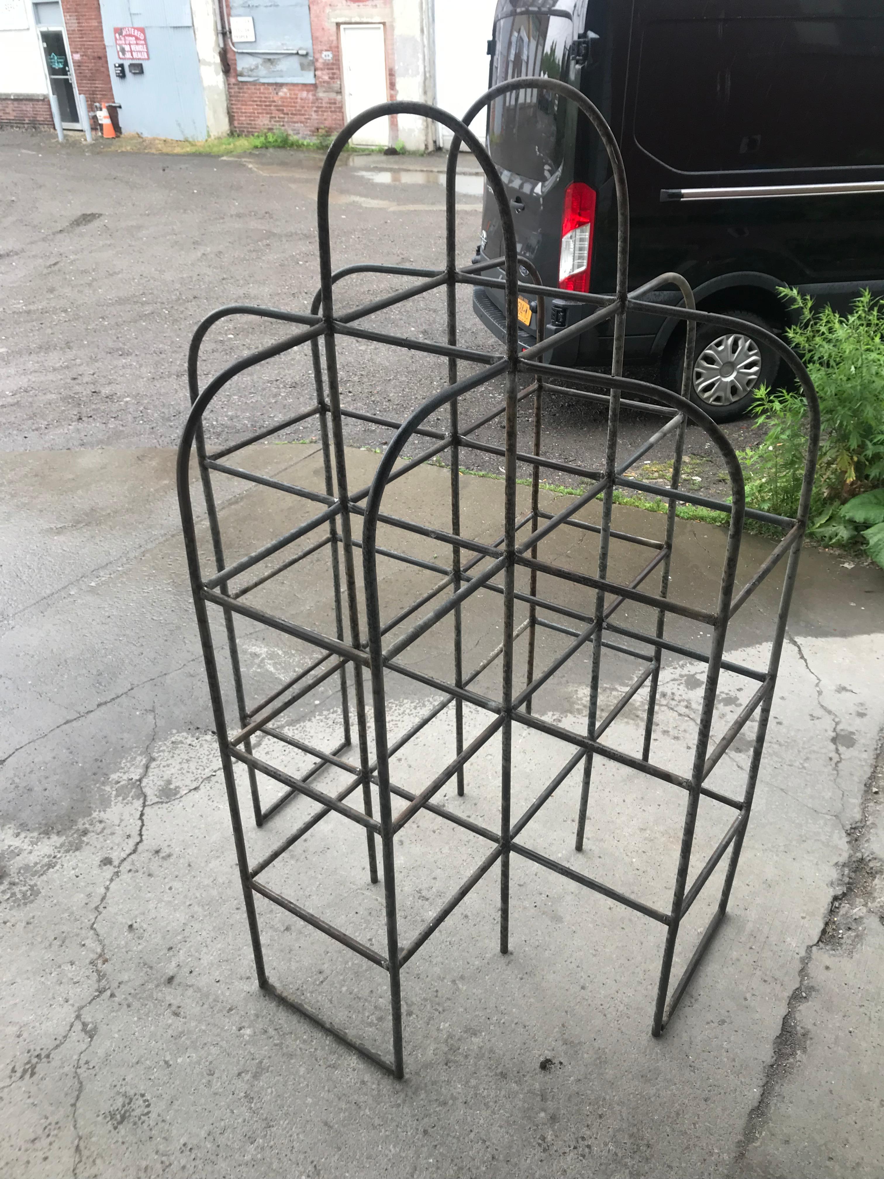 Welded Rare Bauhaus Design, Industrial Playground Monkey Bars Garden Sculpture