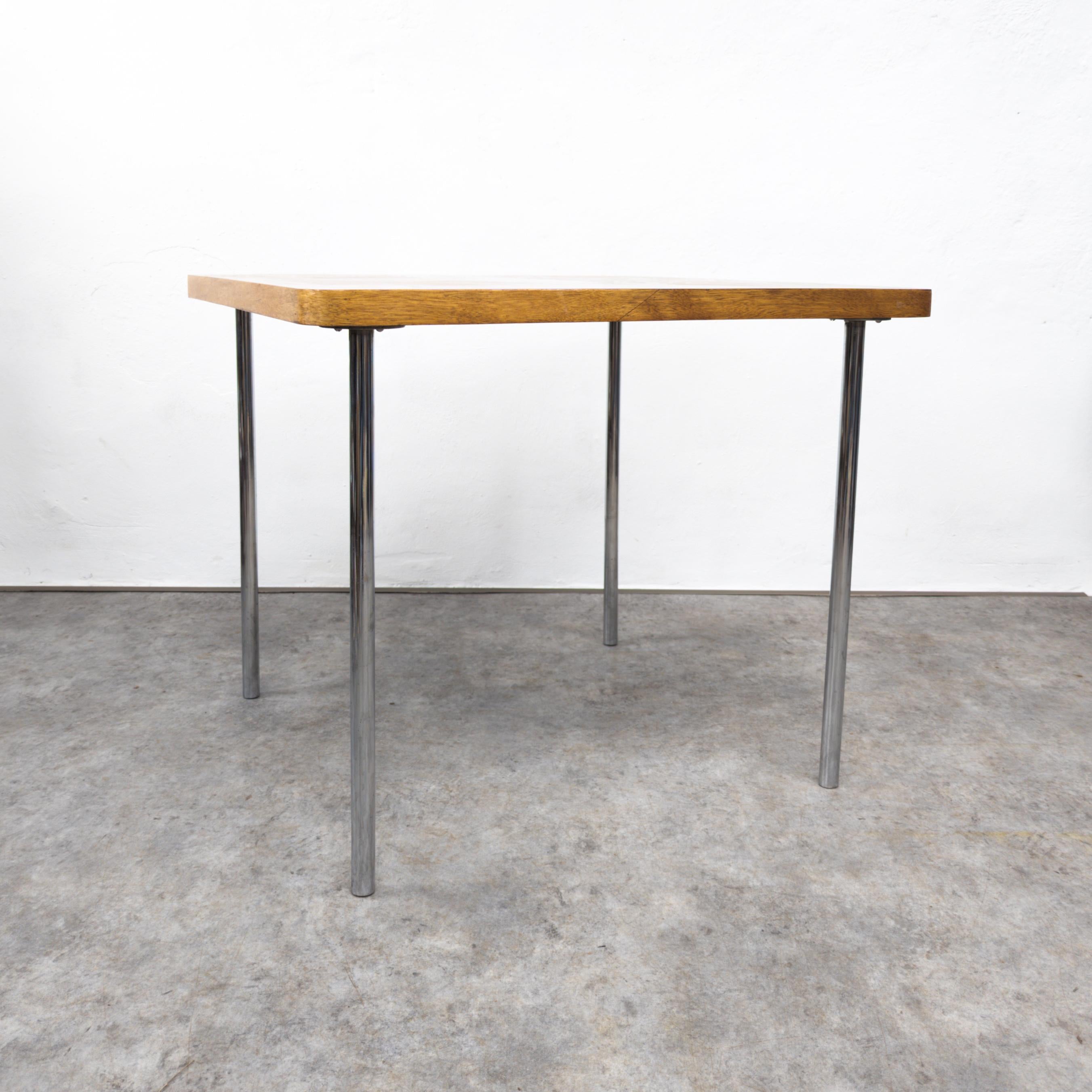 Autrichien Rare table de salle à manger Bauhaus Thonet B 14 par Marcel Breuer  en vente