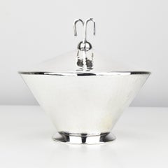 Rara scatola Art Deco dell'epoca Bauhaus di WMF Ikora Design Breuhaus de Groot