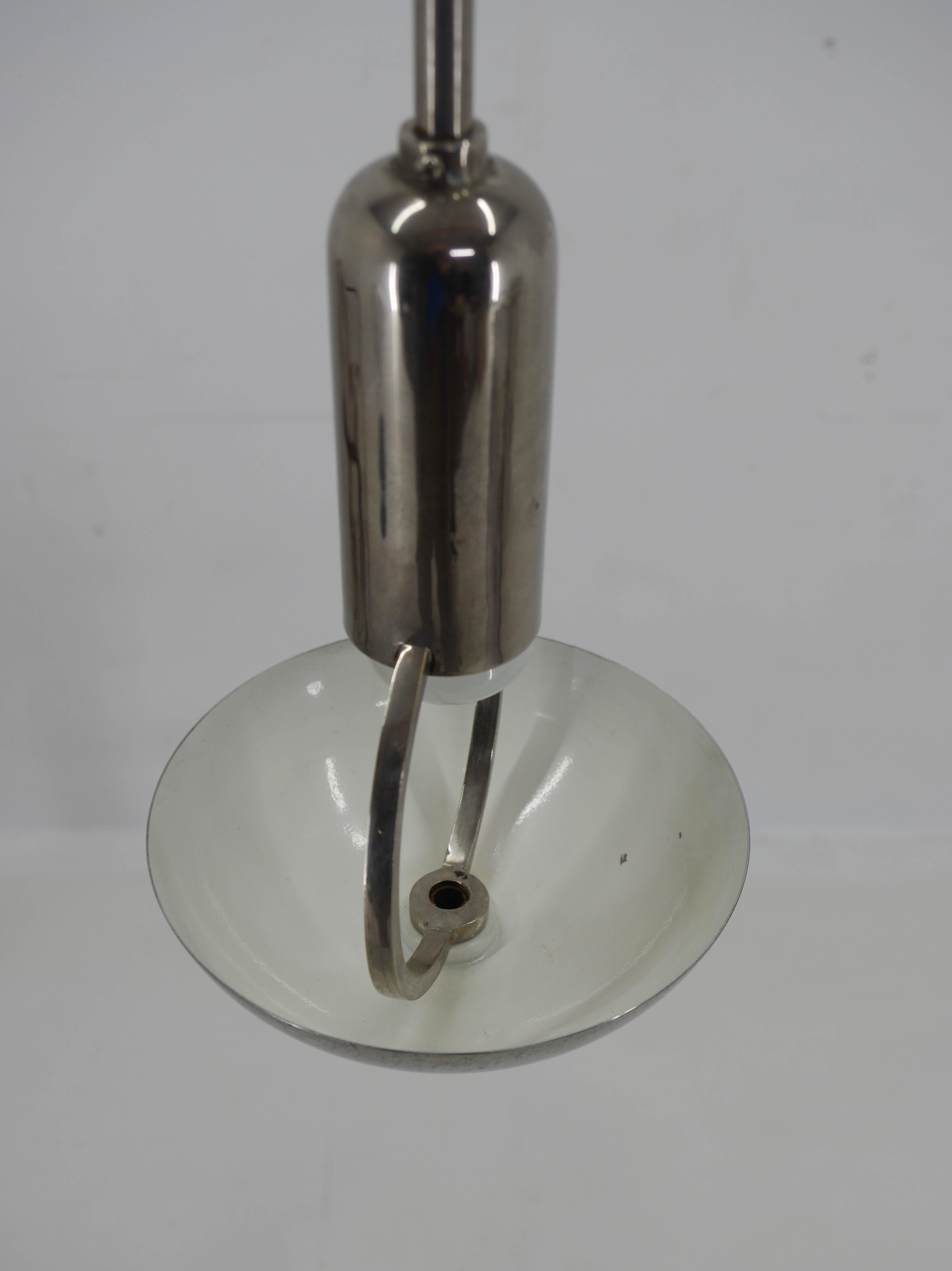 Rare Bauhaus / Functionalist Pendant, 1930s, Restored For Sale 4