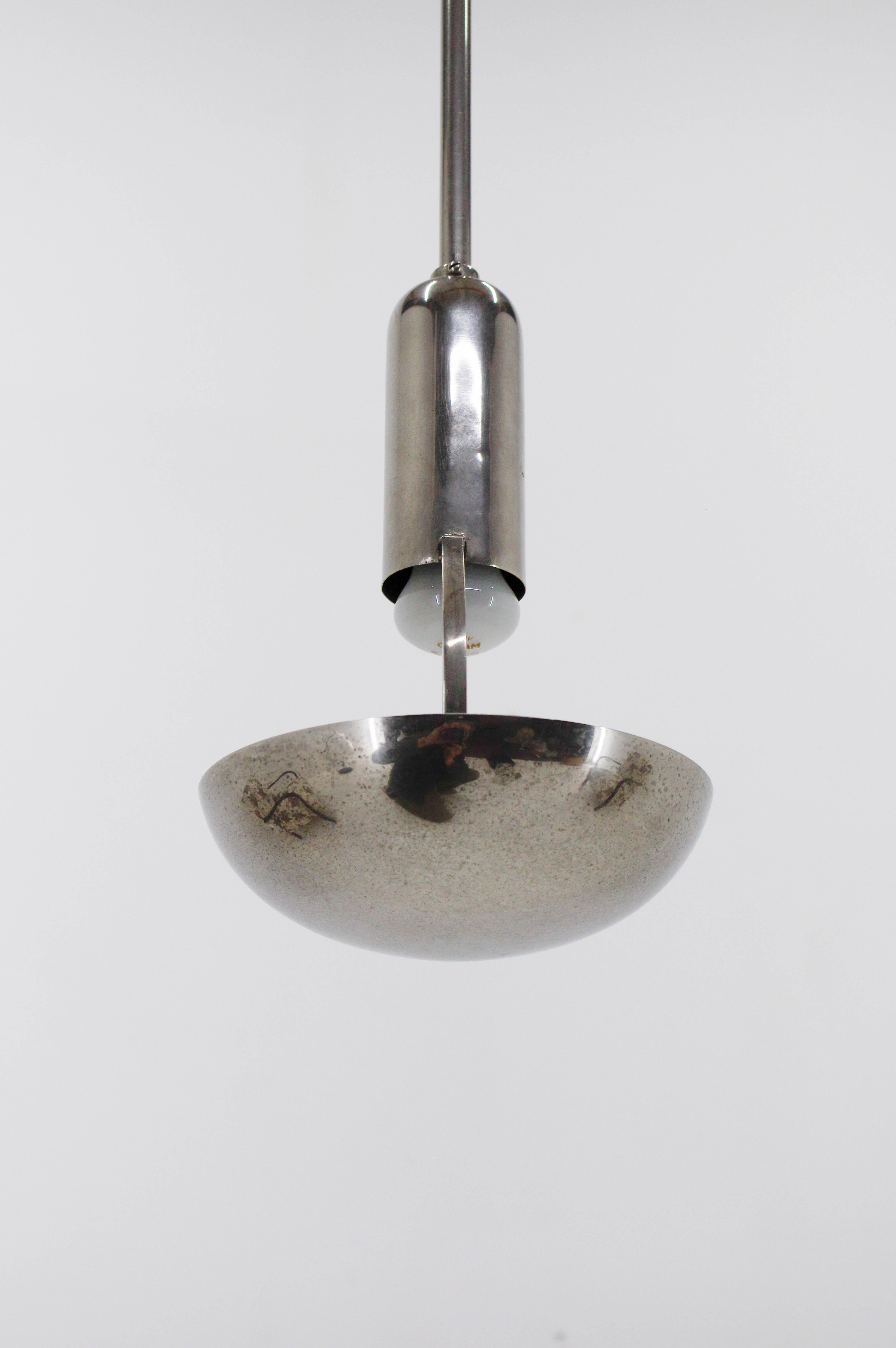 Rare Bauhaus / Functionalist Pendant, 1930s, Restored For Sale 1