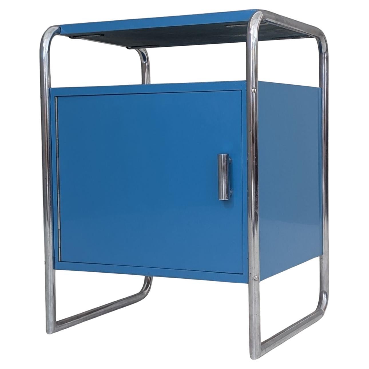 Rare table de nuit Bauhaus par J. Fenyves pour Thonet, Model B 107, circa 1930 en vente