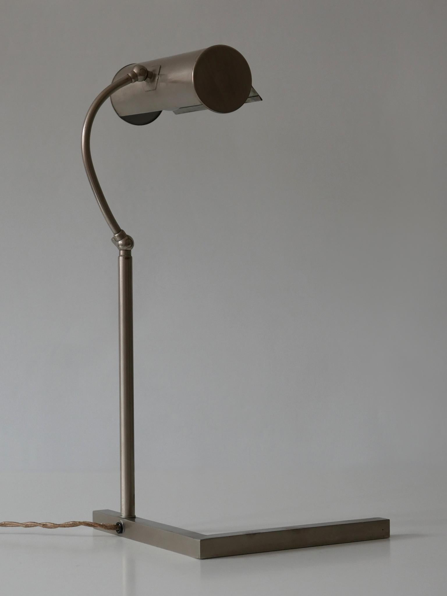 Rare Bauhaus Table Lamp by Jacobus Johannes Pieter Oud for W. H. Gispen 1920s 6