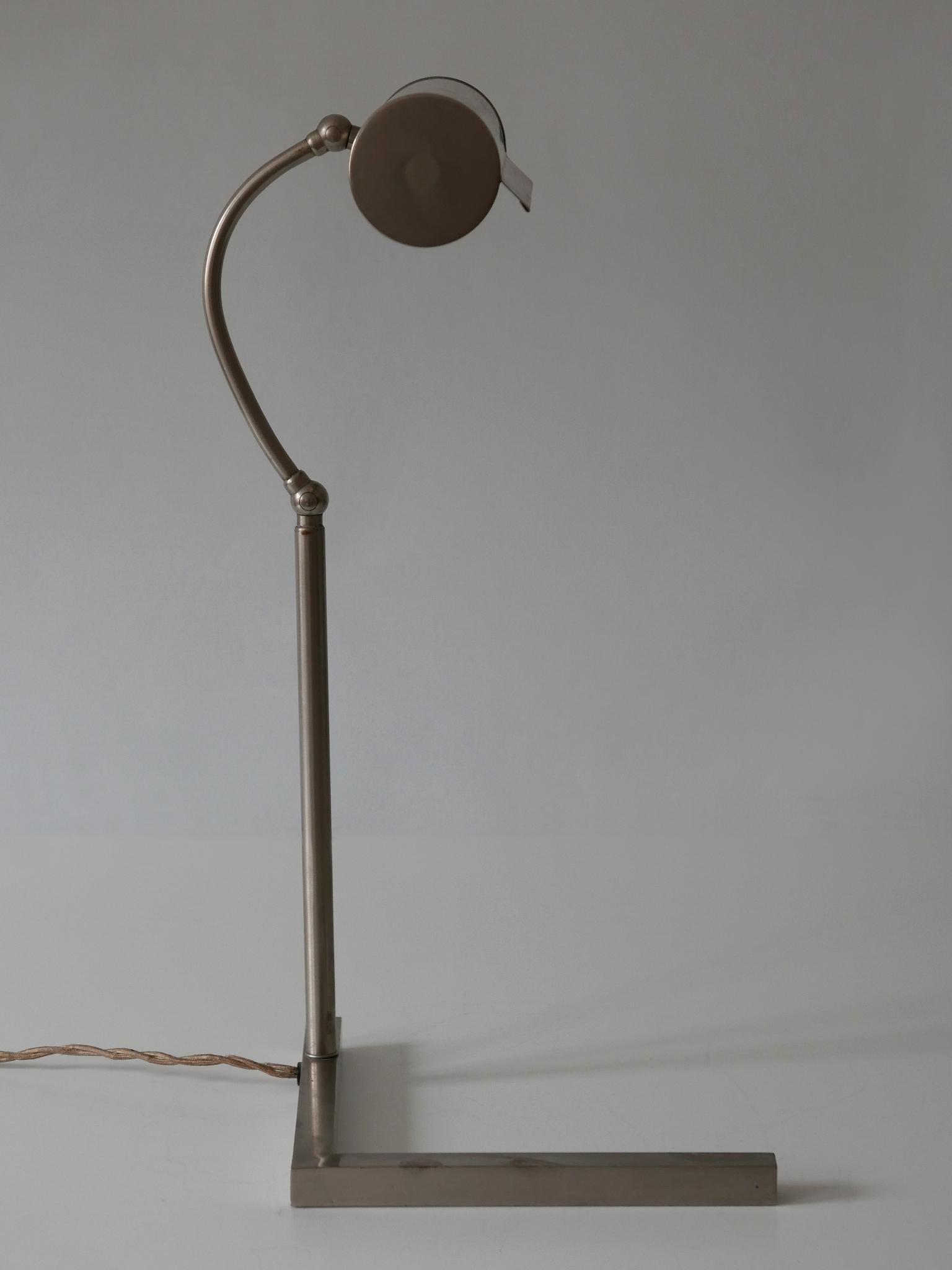 Rare Bauhaus Table Lamp by Jacobus Johannes Pieter Oud for W. H. Gispen 1920s In Good Condition In Munich, DE