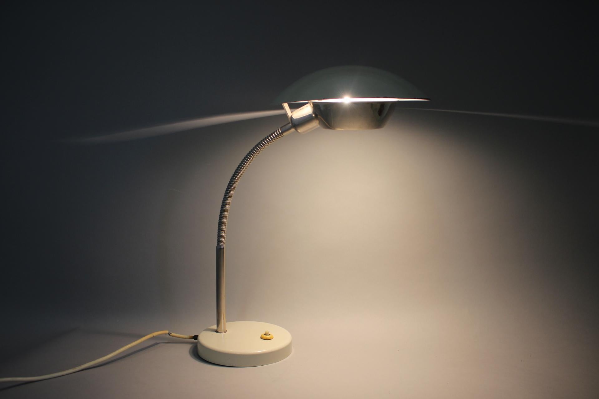 Rare Bauhaus Table Lamp, Czechoslovakia, 1930s For Sale 2