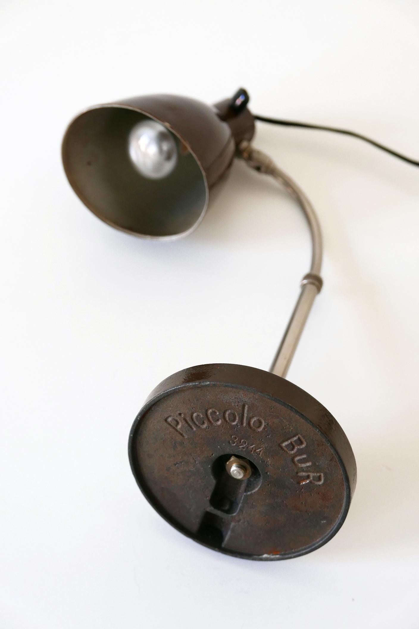 Rare Bauhaus Table Lamp 'Piccolo' by Christian Dell for Bünte & Remmler, 1930s For Sale 13