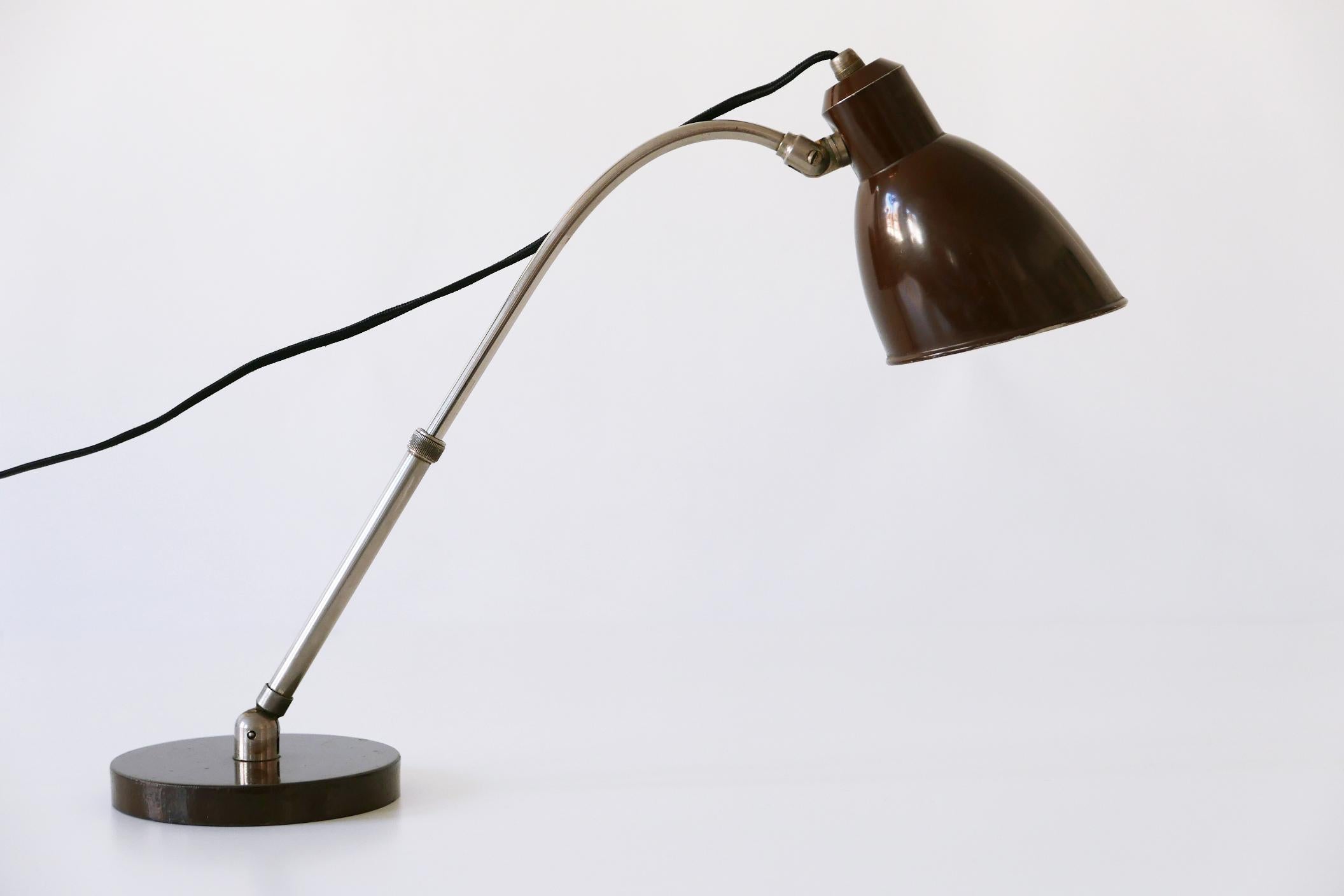 Rare Bauhaus Table Lamp 'Piccolo' by Christian Dell for Bünte & Remmler, 1930s In Good Condition For Sale In Munich, DE