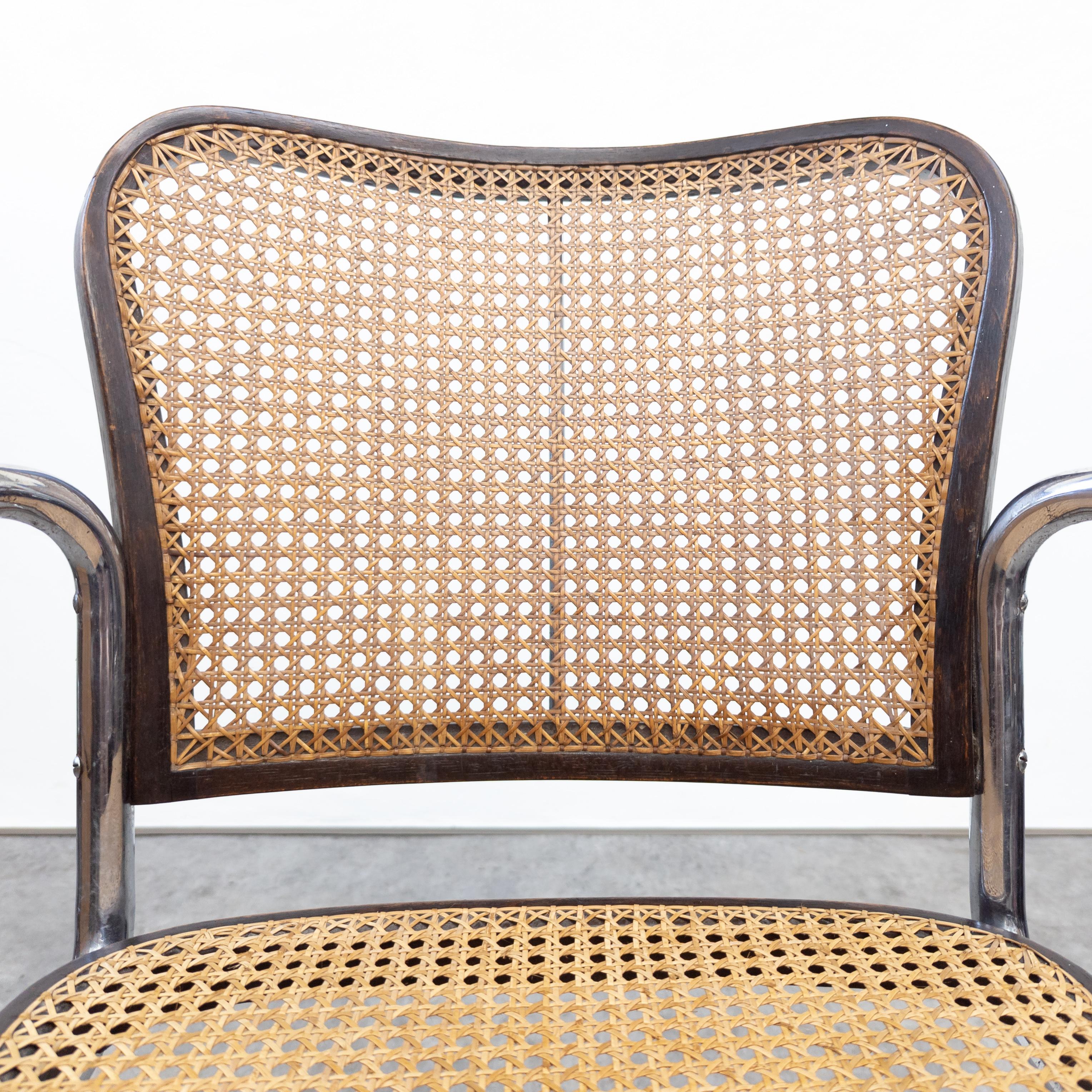 Rare Bauhaus tubular steel armchair K 17 by Robert Slezák For Sale 4