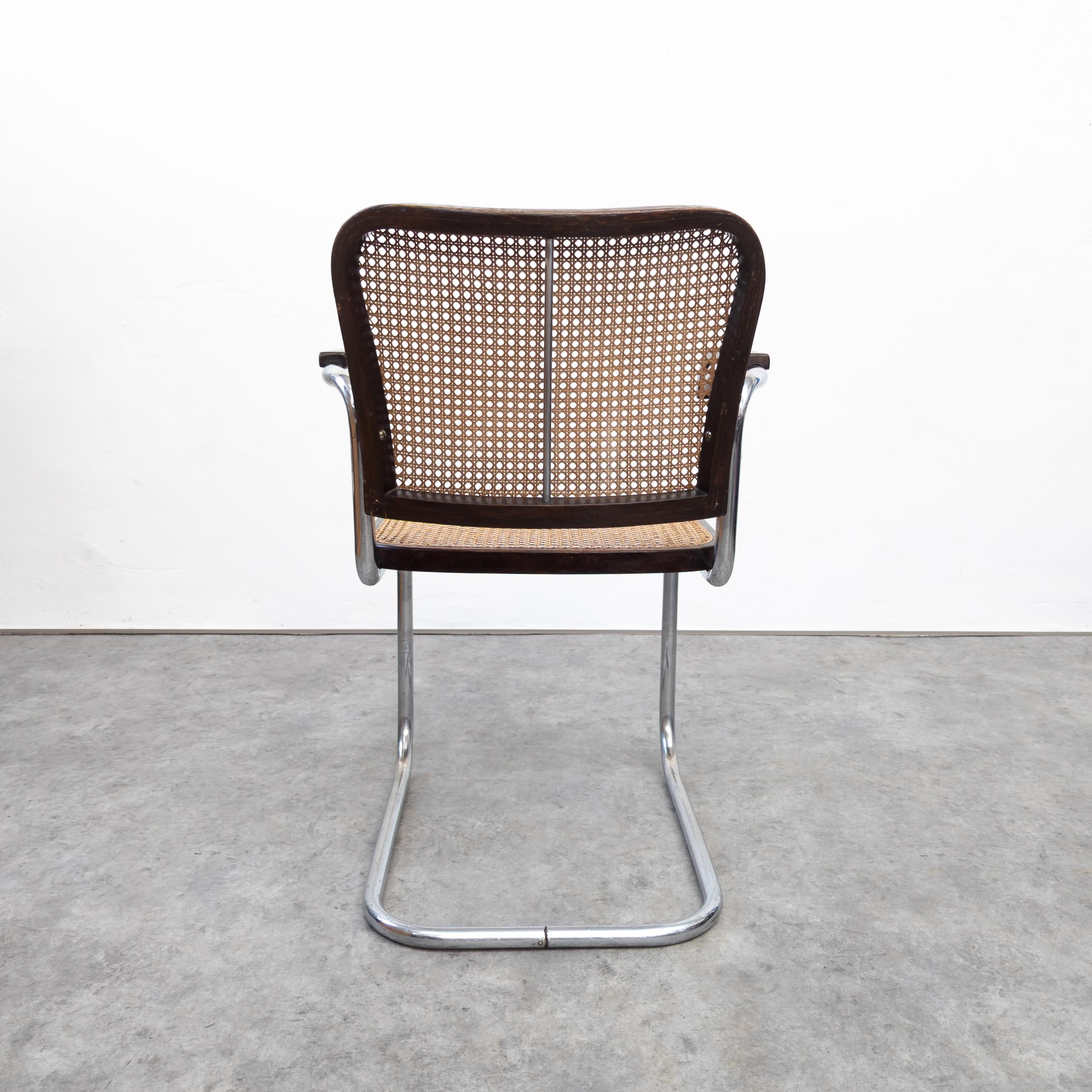 Rare fauteuil Bauhaus en acier tubulaire K 17 de Robert Slezák  en vente 2
