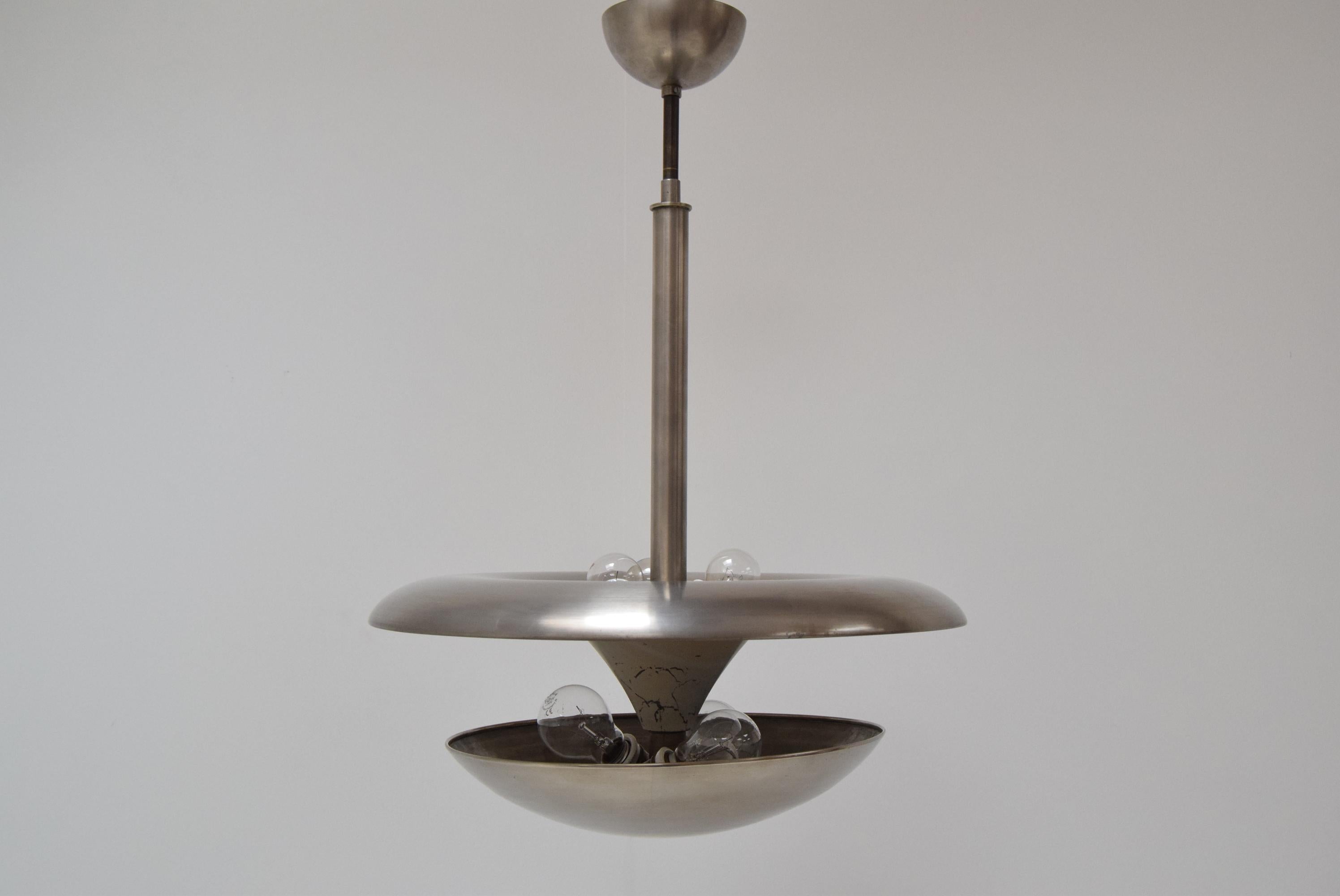 Rare Bauhaus Ufo Pendant by Franta Anýž, Functionalism, 1930´S In Good Condition In Praha, CZ