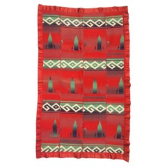 Rare Beacon Indian Design Crib Blanket