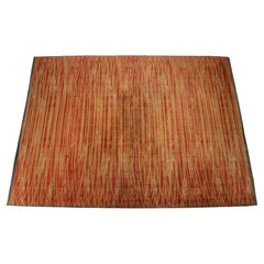 Rare Beautiful Abstract Design Wool Carpet / Rug, 1940s