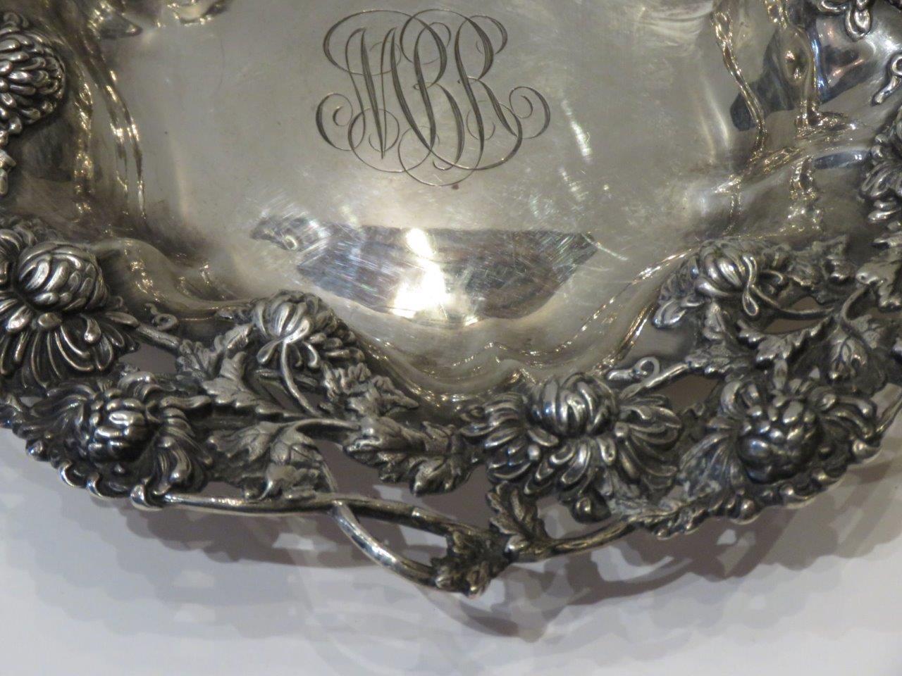 Women's or Men's Rare Beautiful HEAVY 19th C Spaulding & Co Sterling Silver 925 Compote Tazza For Sale