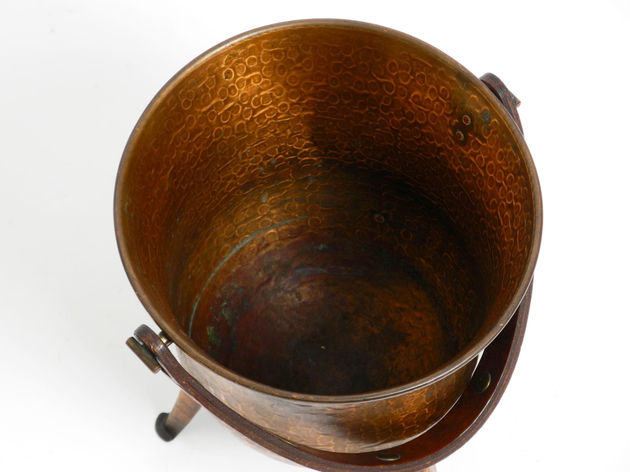 Rare Beautiful Midcentury Copper Champagne Wine Cooler by Harald Buchrucker For Sale 4