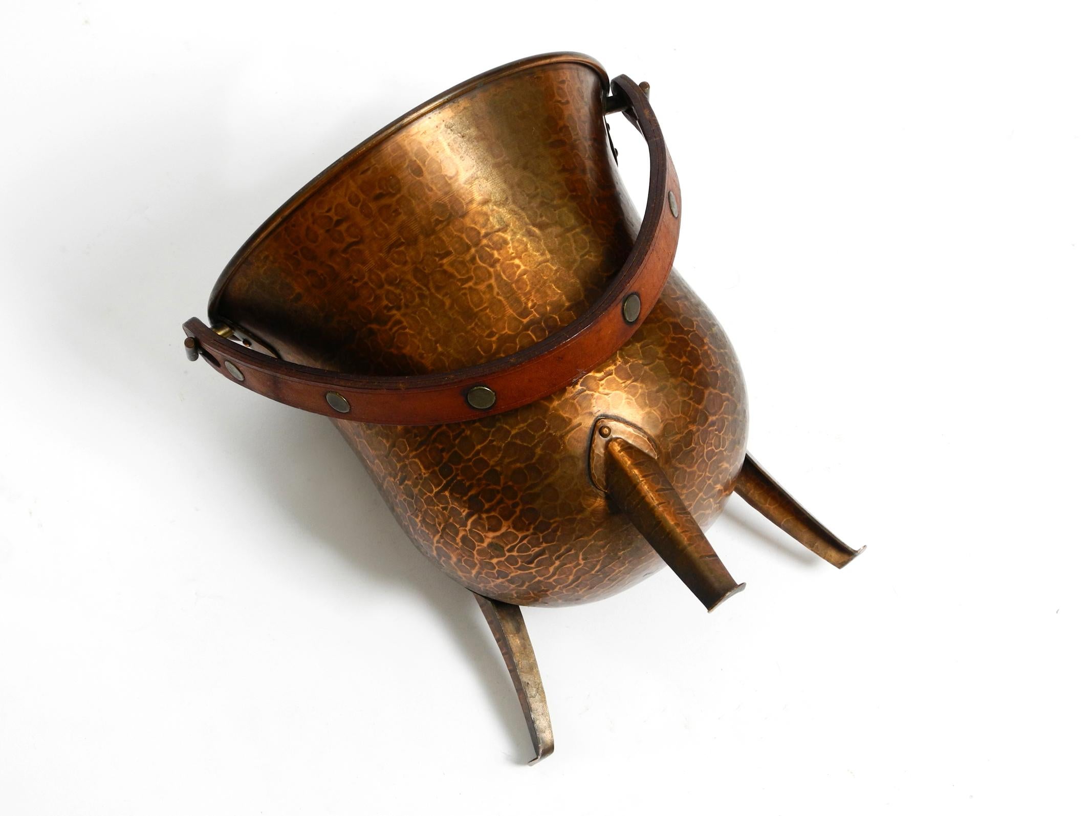 Rare Beautiful Midcentury Copper Champagne Wine Cooler by Harald Buchrucker For Sale 9