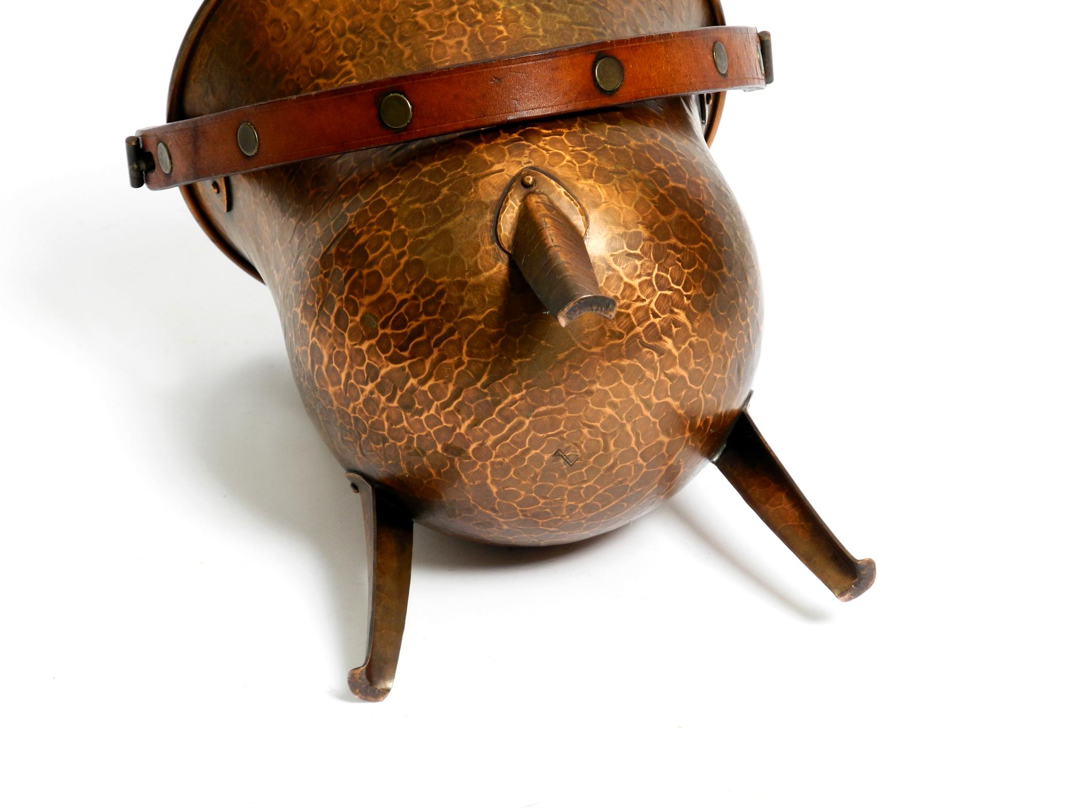 Rare Beautiful Midcentury Copper Champagne Wine Cooler by Harald Buchrucker For Sale 10