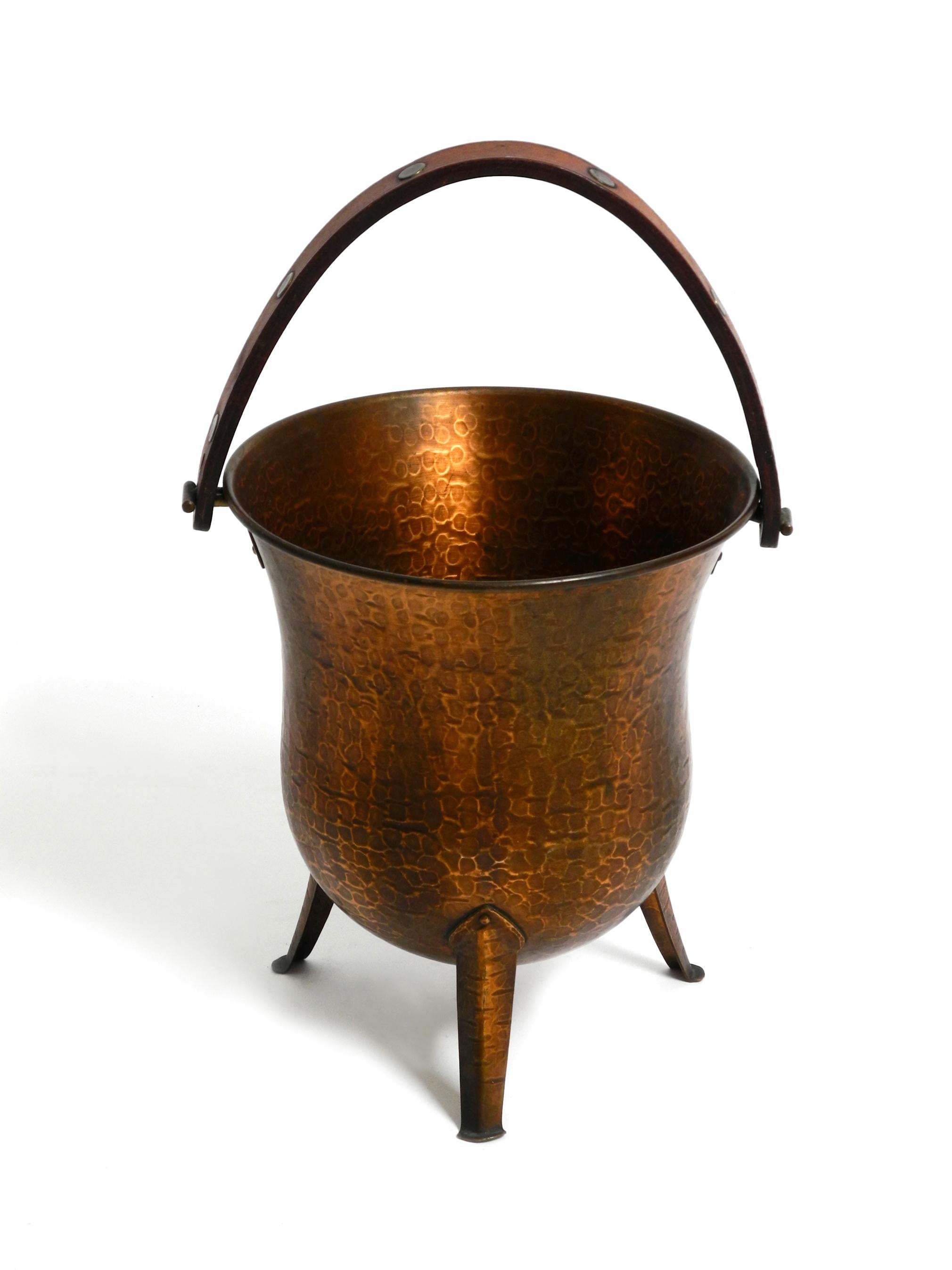 Rare Beautiful Midcentury Copper Champagne Wine Cooler by Harald Buchrucker For Sale 11