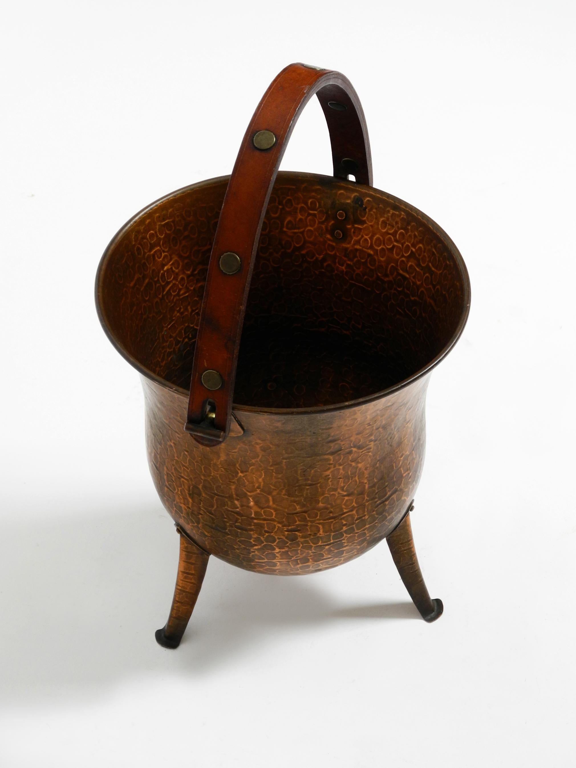 Rare Beautiful Midcentury Copper Champagne Wine Cooler by Harald Buchrucker For Sale 13