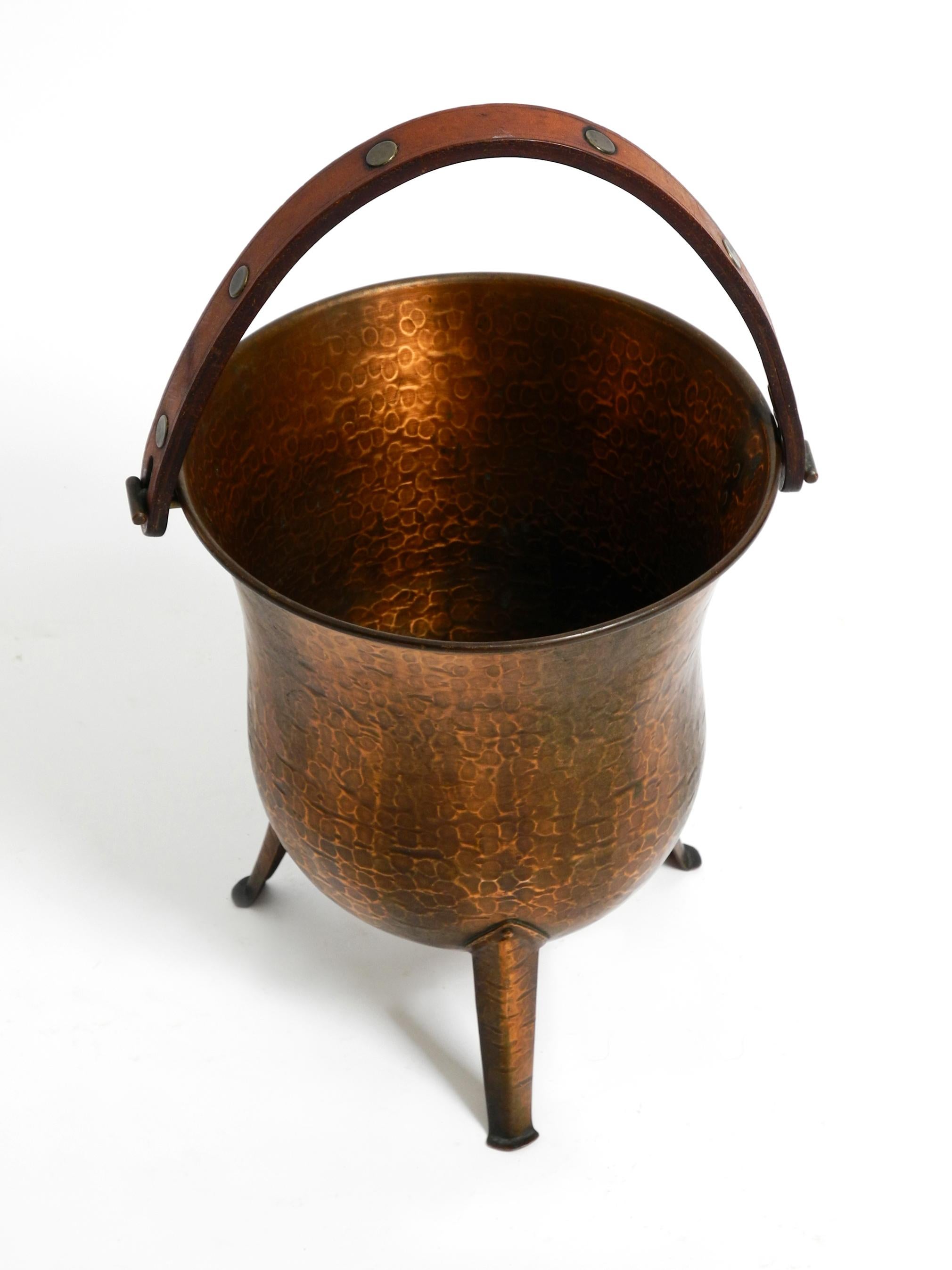 Rare Beautiful Midcentury Copper Champagne Wine Cooler by Harald Buchrucker In Good Condition For Sale In München, DE