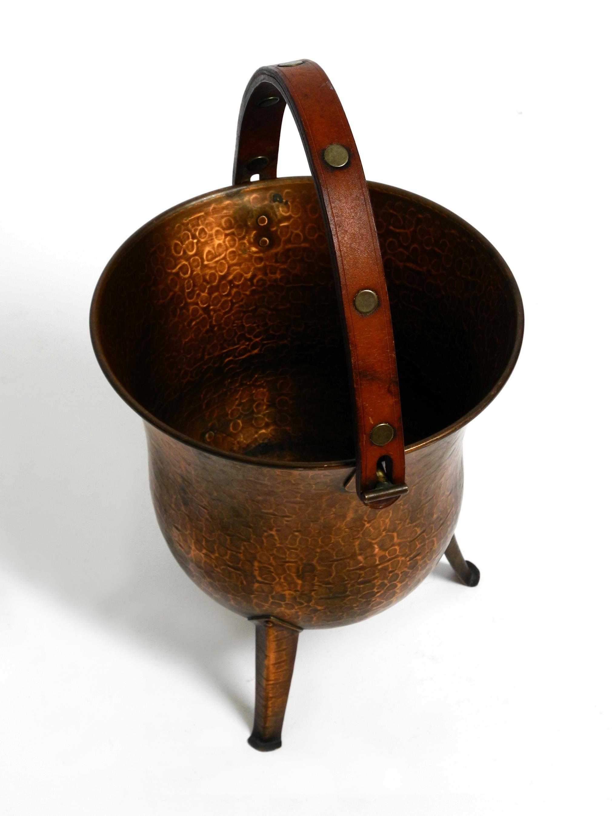 Mid-20th Century Rare Beautiful Midcentury Copper Champagne Wine Cooler by Harald Buchrucker For Sale