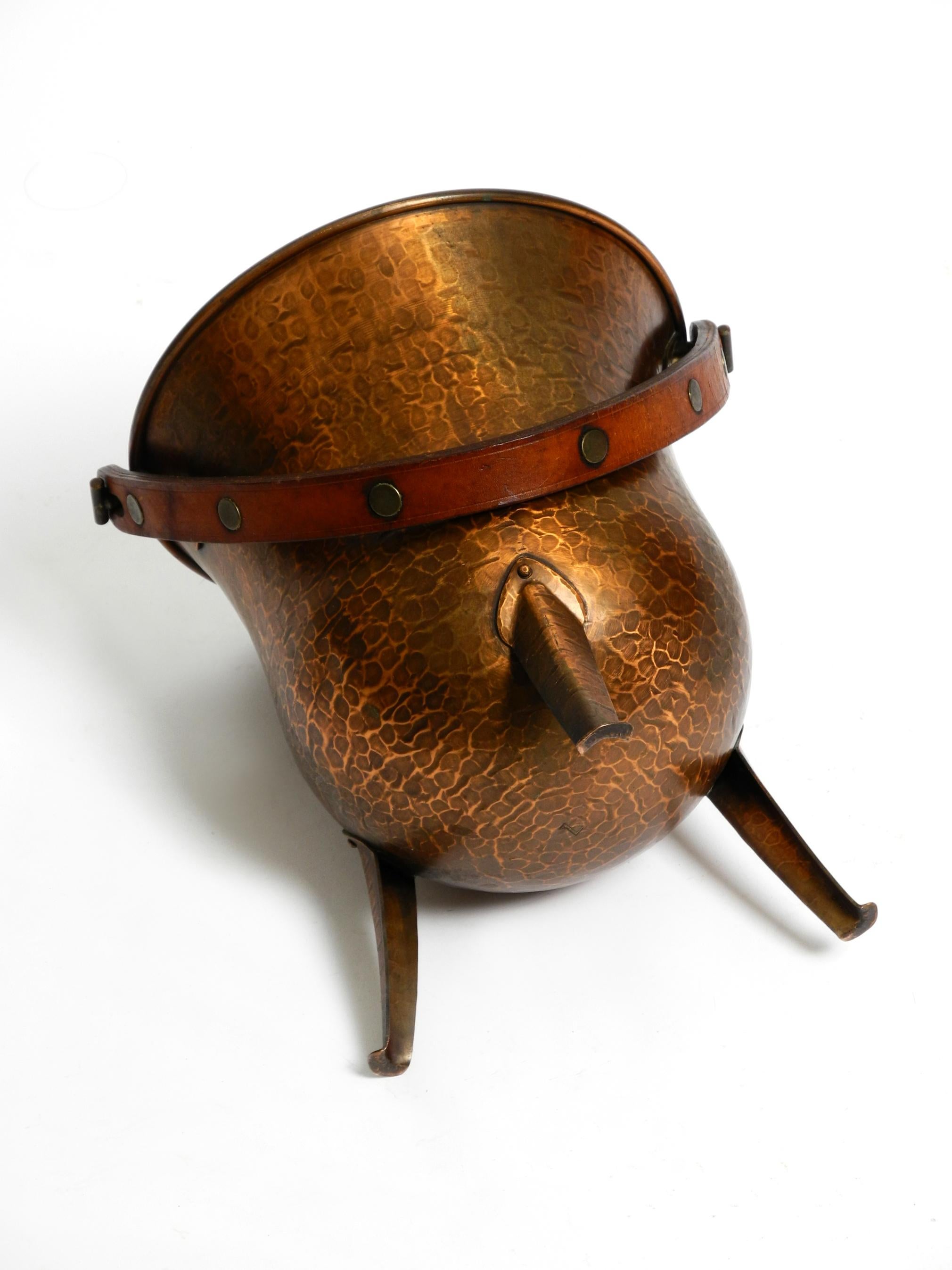 Rare Beautiful Midcentury Copper Champagne Wine Cooler by Harald Buchrucker For Sale 1