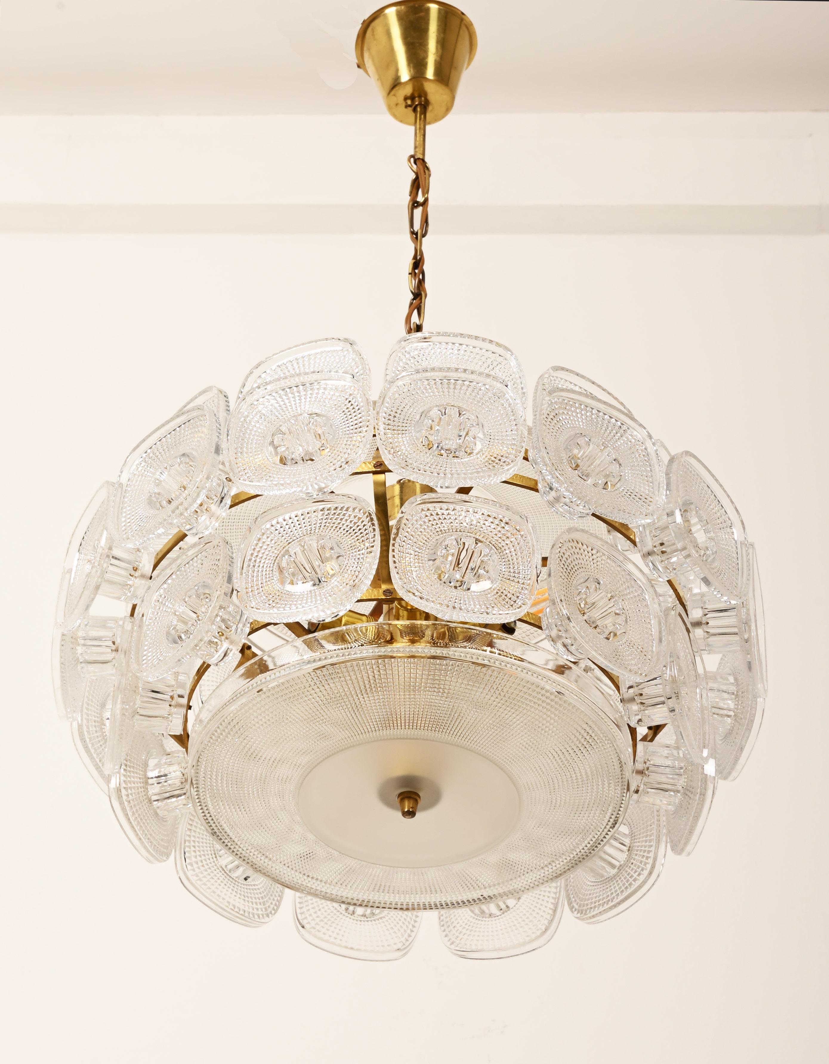 Rare Beautiful Vineta Chandelier by Kjell Blomberg from the 1960s For Sale 3