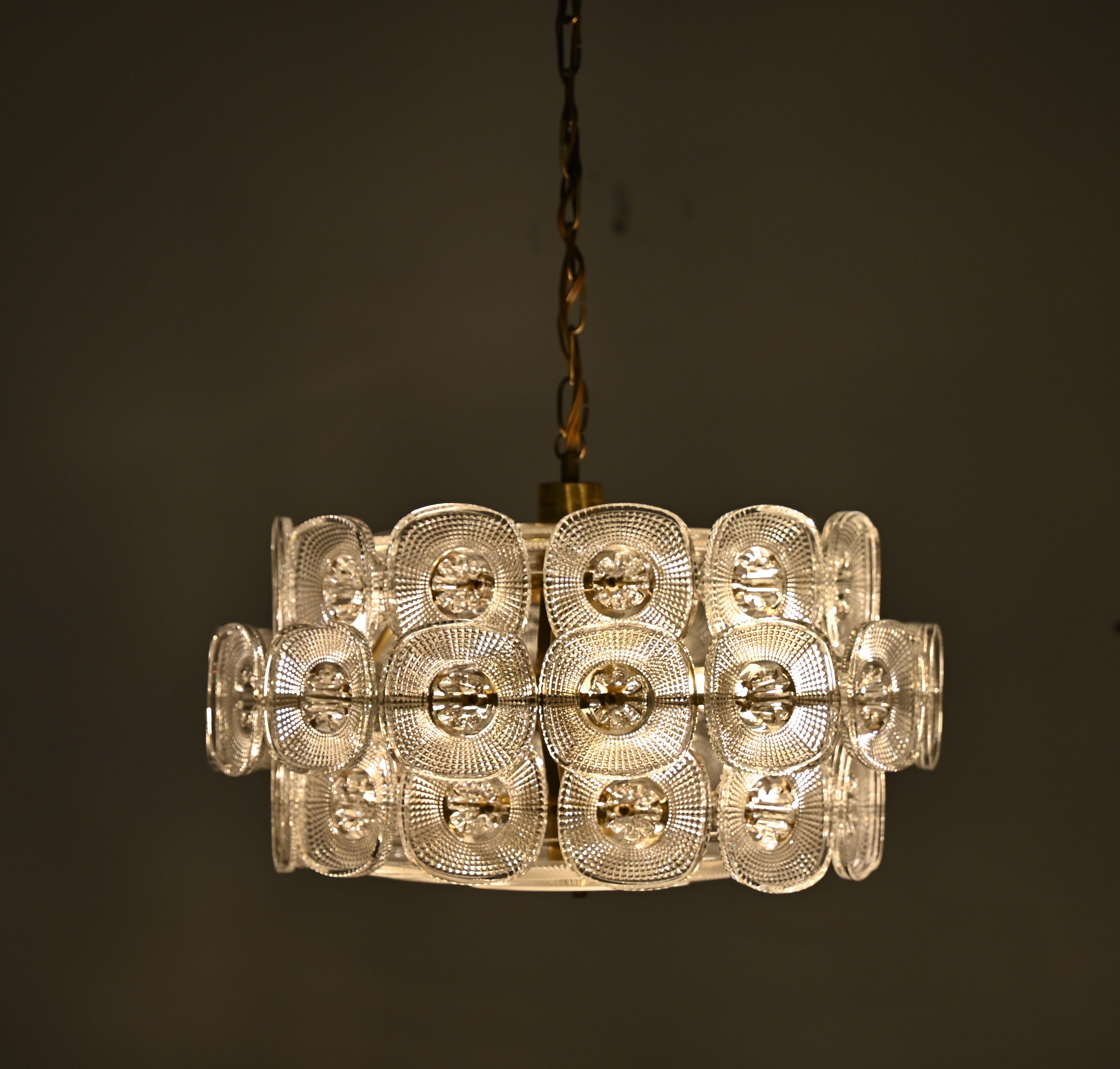 Rare Beautiful Vineta Chandelier by Kjell Blomberg from the 1960s For Sale 5