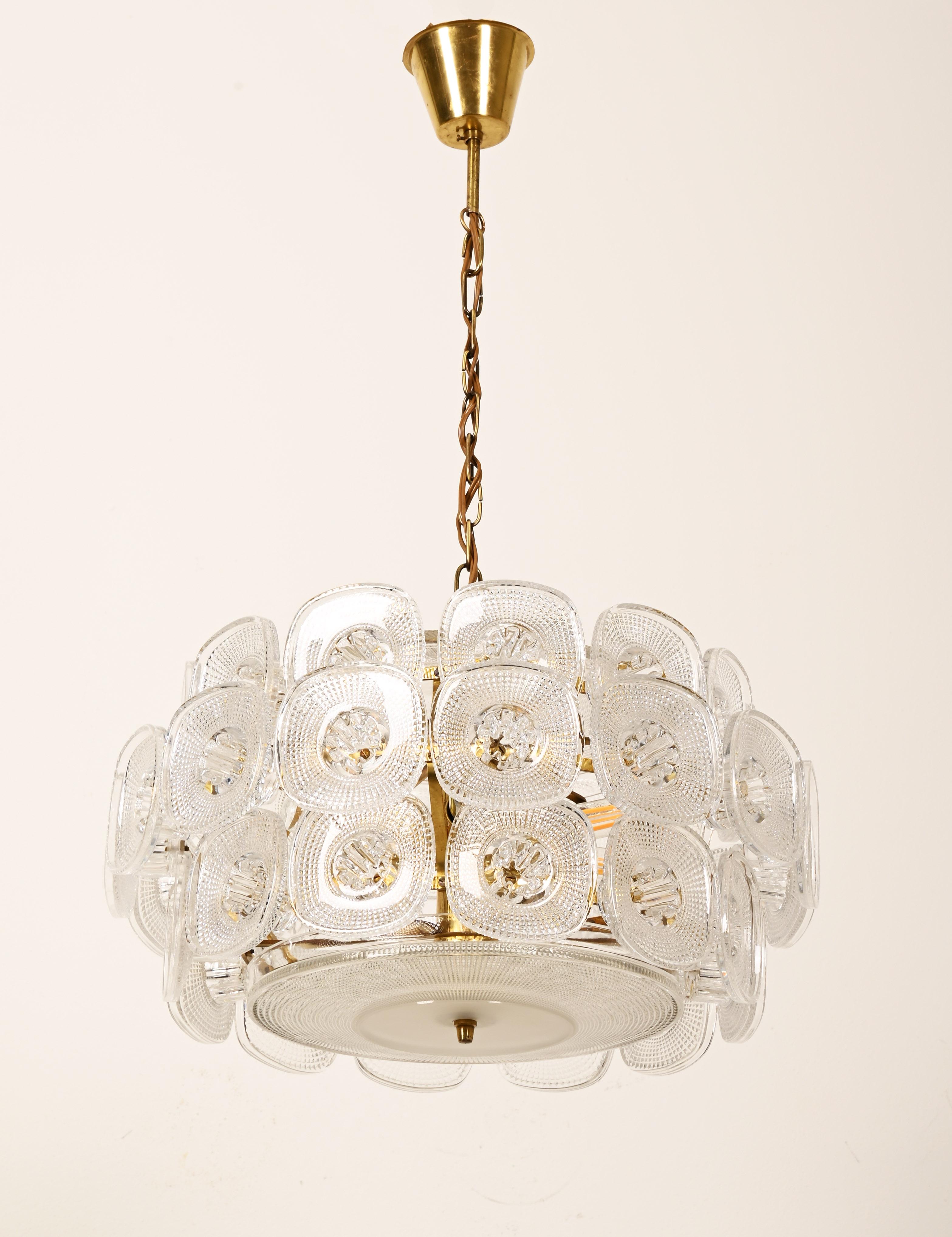 Rare Beautiful Vineta Chandelier by Kjell Blomberg from the 1960s For Sale 2