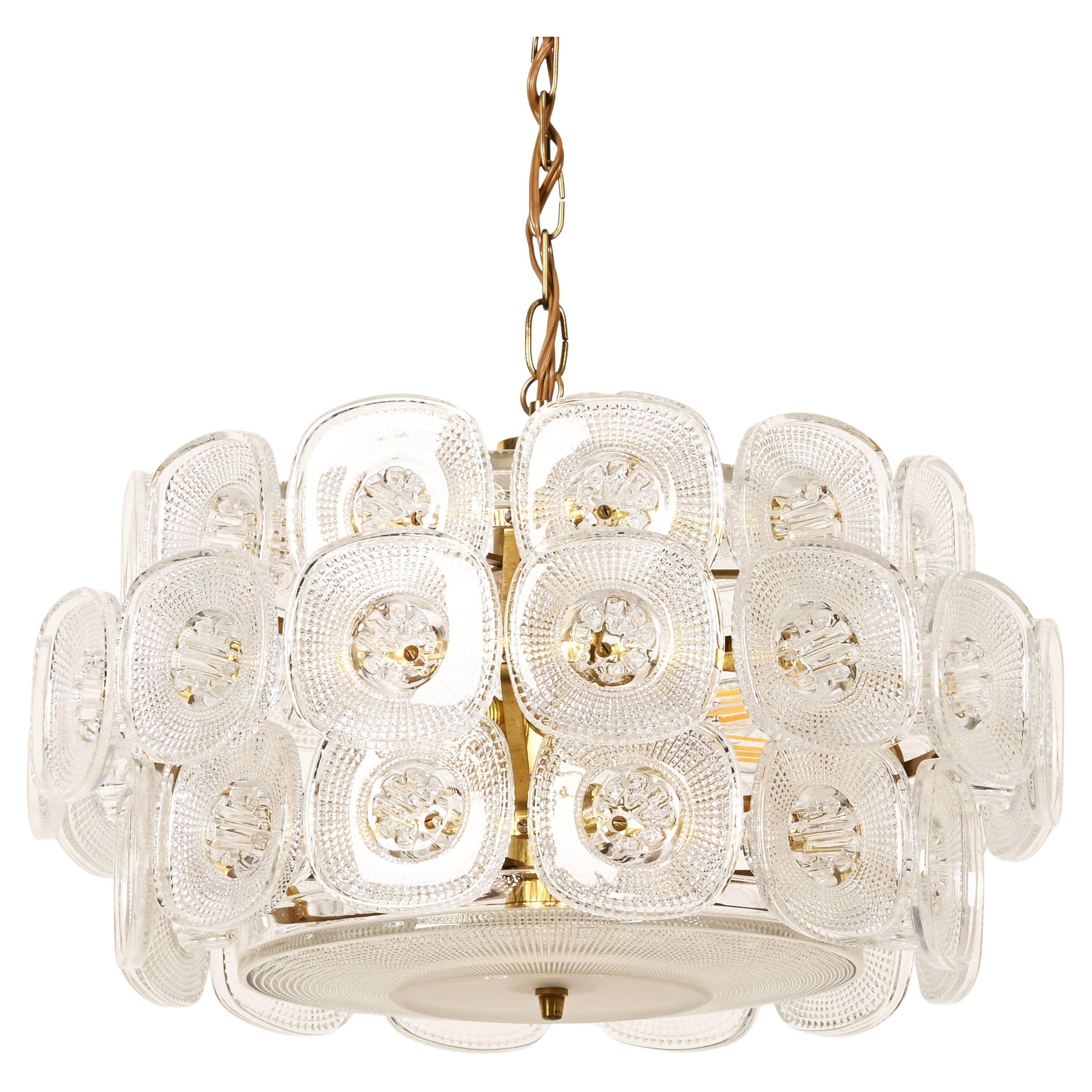Rare Beautiful Vineta Chandelier by Kjell Blomberg from the 1960s For Sale