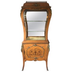 Rare Beauty 19th Century Edwardian Curio Vitrine Display Cabinet