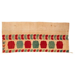 Rare broderie de tente de lit de Rhodes, Grèce, 18e siècle
