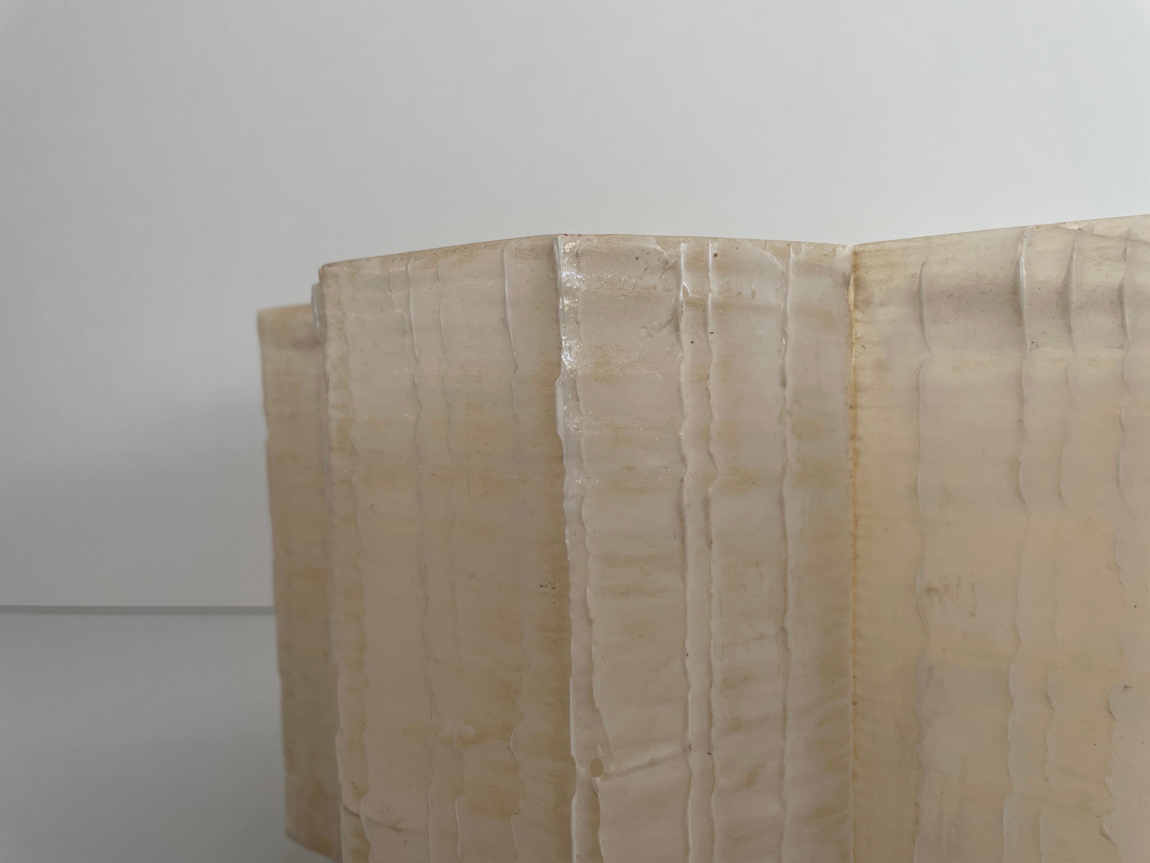 Rare Bee Honeycomb Design Fiberglass Flush Mount Light, 1960s, Allemagne en vente 3