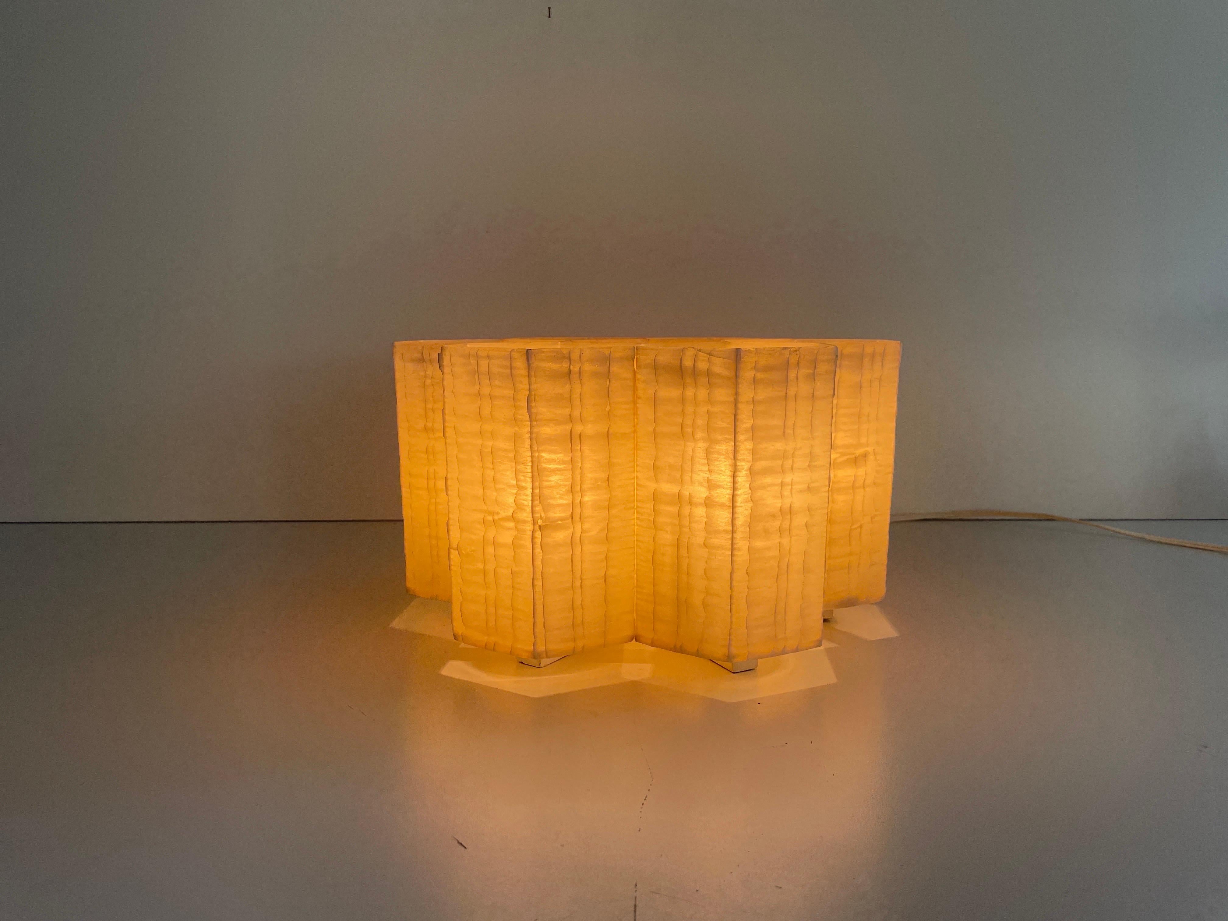 Rare Bee Honeycomb Design Fiberglass Flush Mount Light, 1960s, Allemagne en vente 7