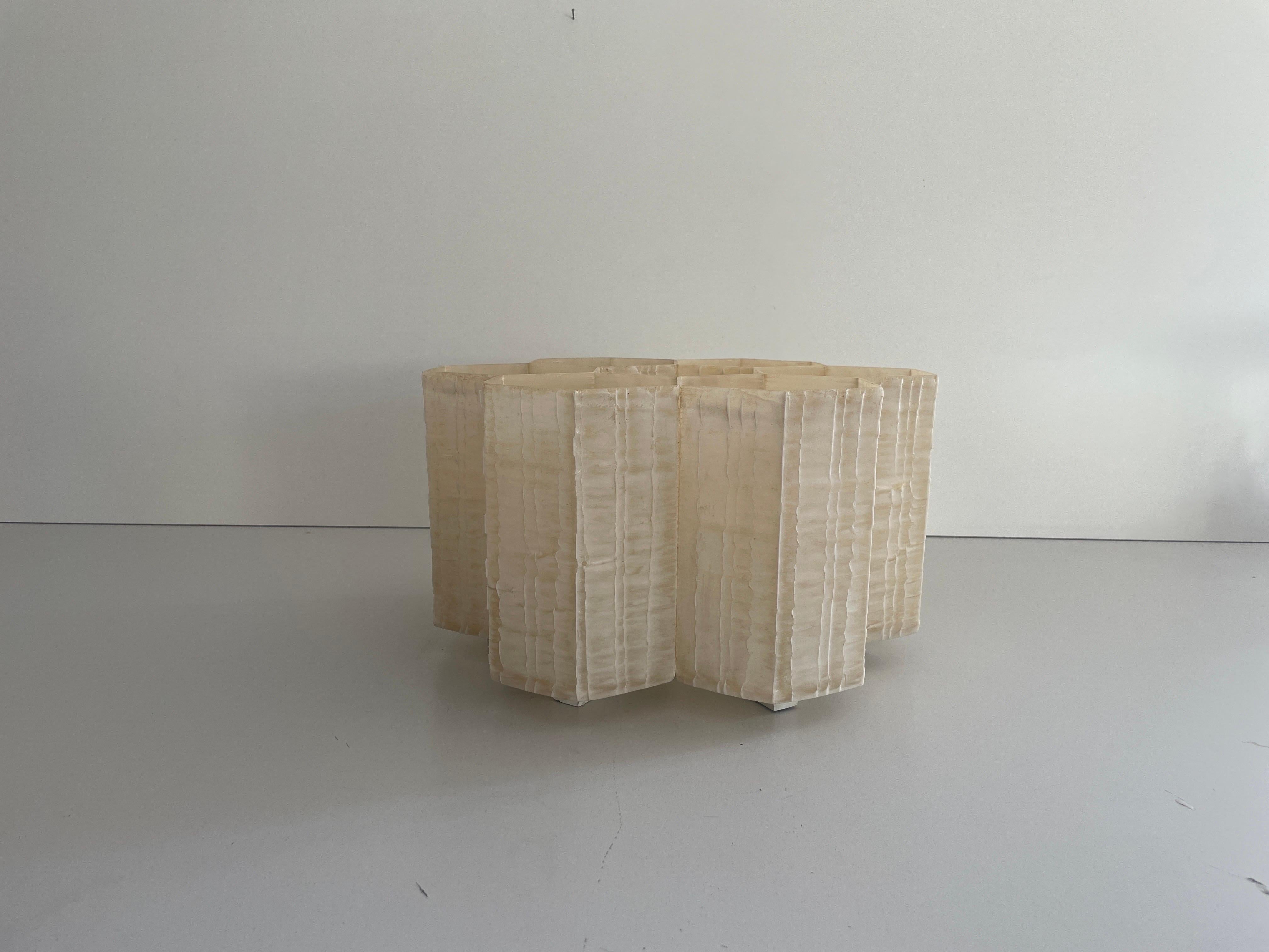 Allemand Rare Bee Honeycomb Design Fiberglass Flush Mount Light, 1960s, Allemagne en vente