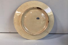 Rare Belgium Majolica Asparagus Plate Wasmuel, circa 1880