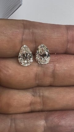 Belle Époque GIA certified Old Mine Diamonds 10cts Platinum Necklace, circa 1900