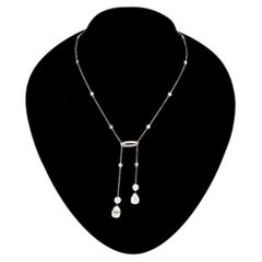Belle Époque GIA certified Old Mine Diamonds 10cts Platinum Necklace, circa 1900