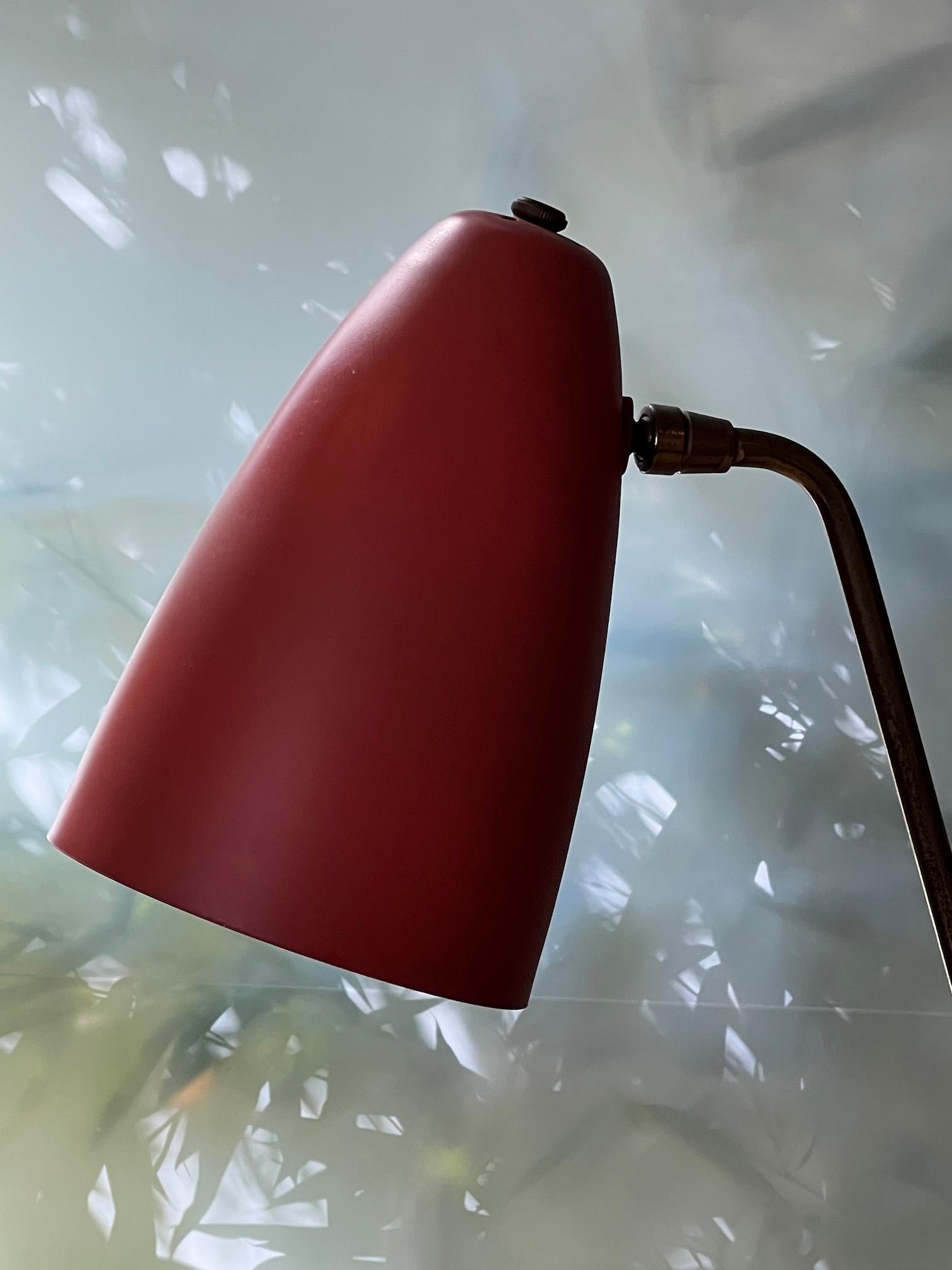 Milieu du XXe siècle Rare lampe de bureau Ben Seibel en vente